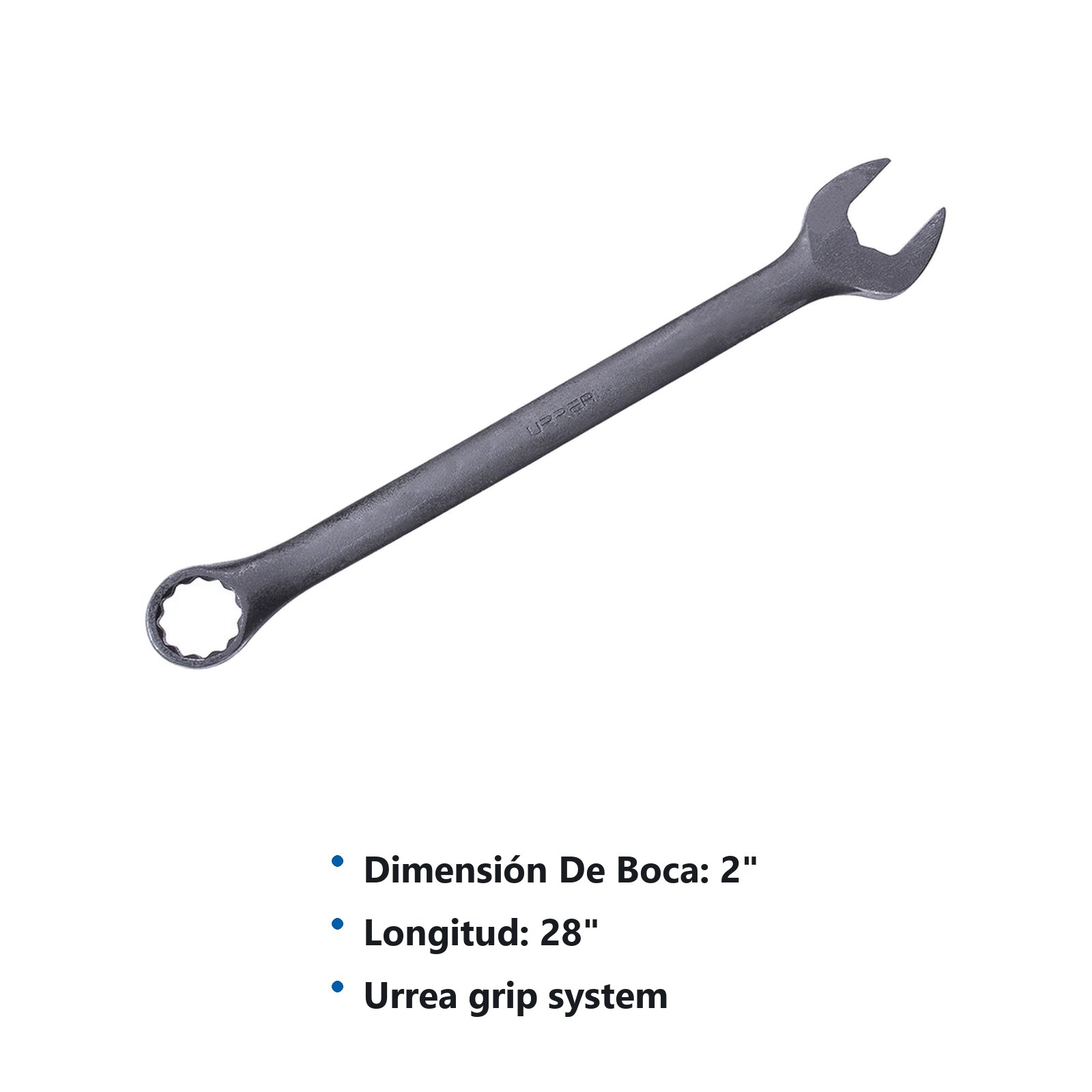 Llave combinada fosfatizada en pulgadas, 12 puntas, 2" Urrea - Imagen 2