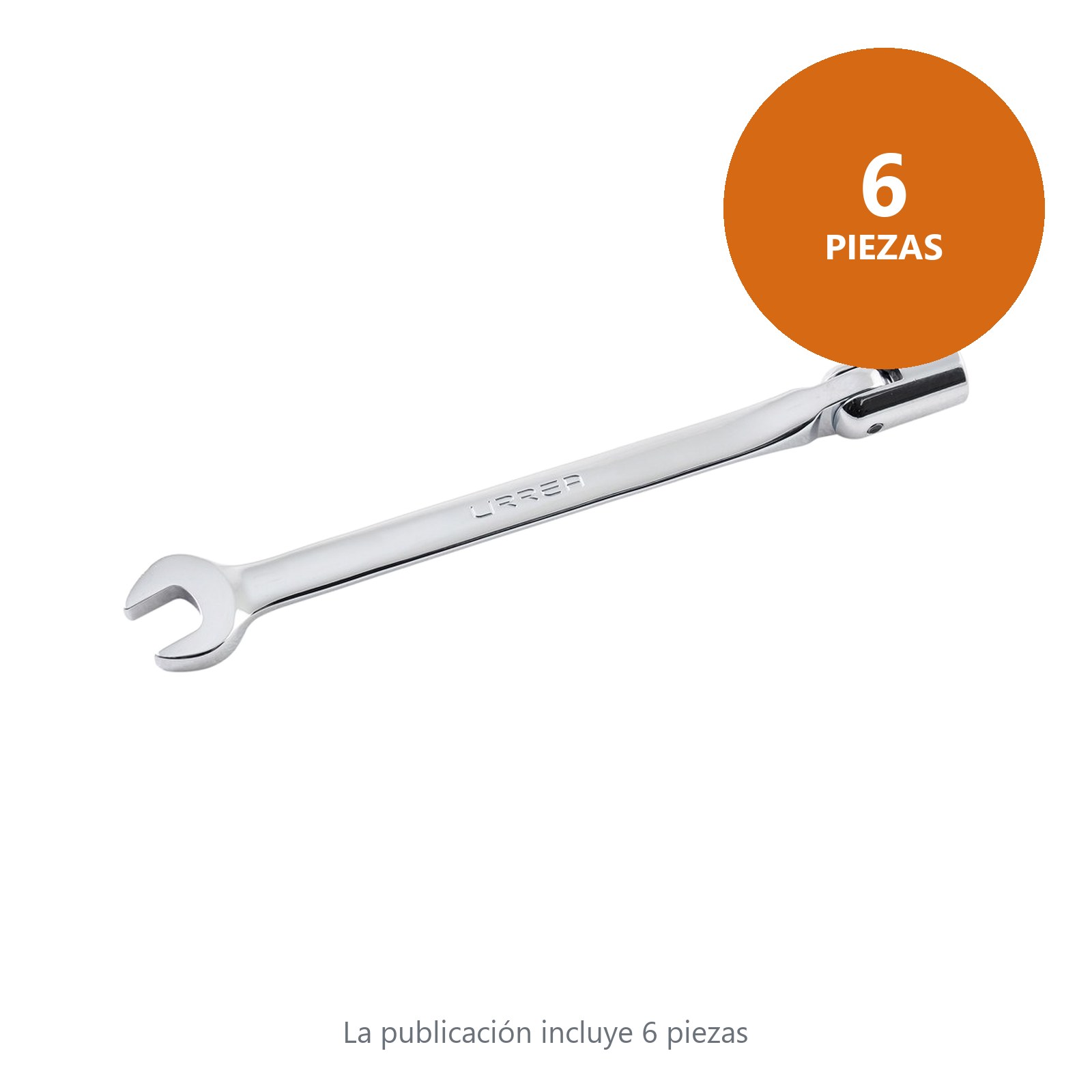 Llave combinada flexible pulido espejo métrica, 12 puntas, 15 mm Urrea - Imagen 2