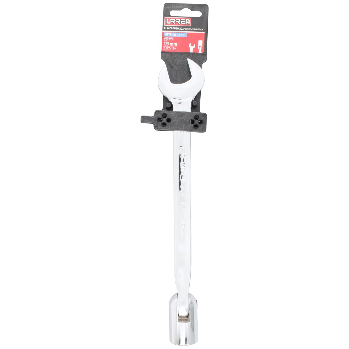 Llave combinada flexible pulido espejo métrica, 12 puntas, 19 mm Urrea - Imagen 3
