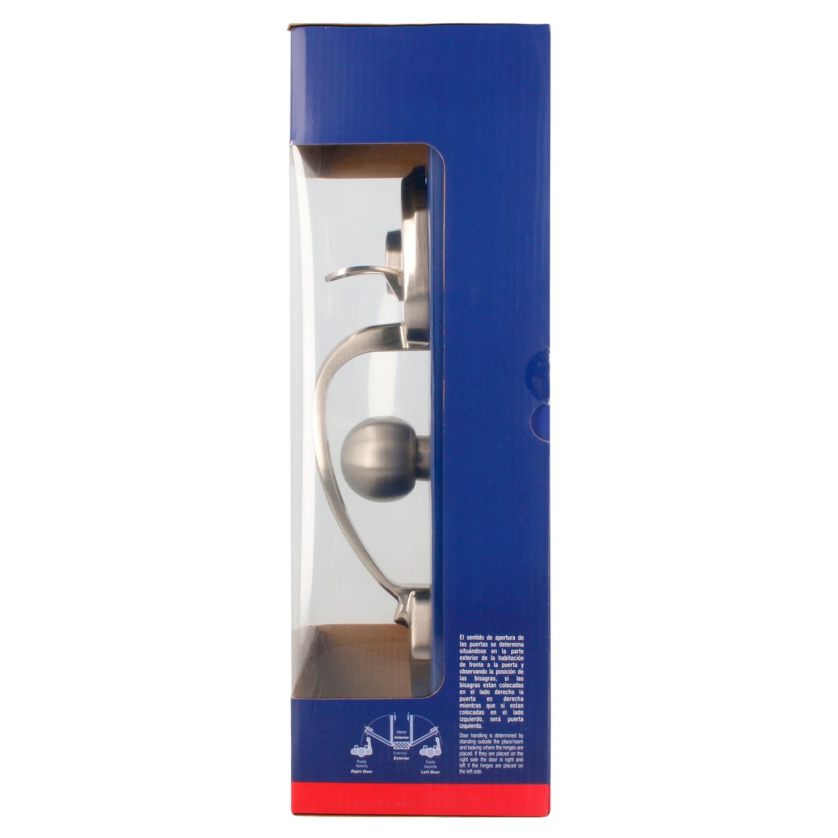 Gatillo ovalado sólido para entrada función sencilla, níquel satinado, visual Lock - Imagen 4