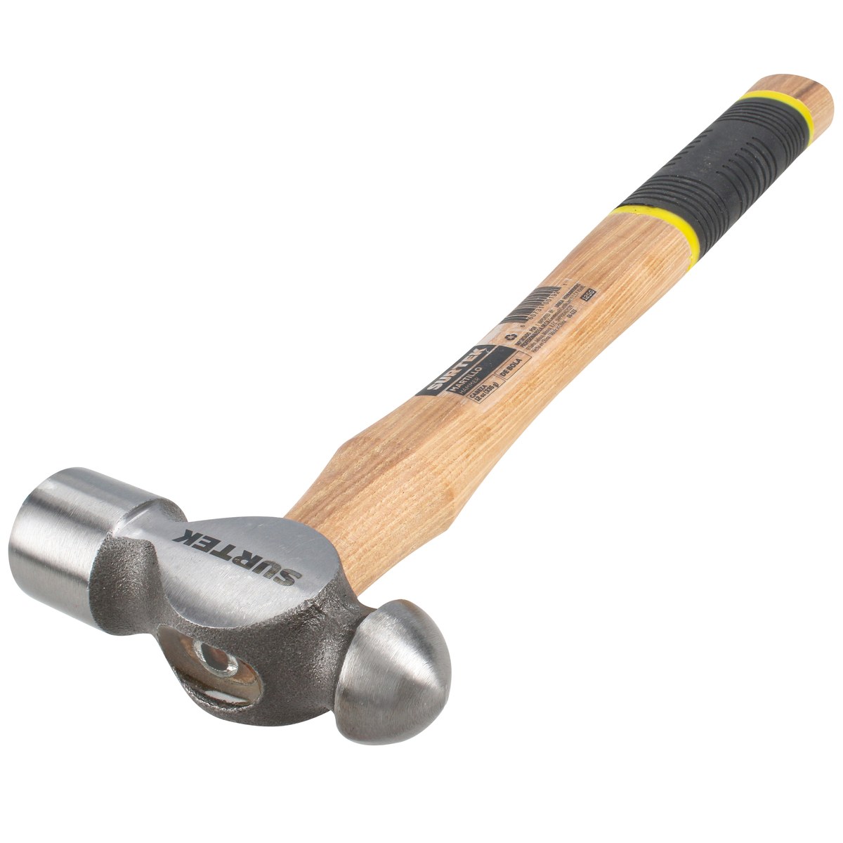 Martillo pulido de bola con mango de madera con grip de 13", 12 oz Surtek - Imagen 2