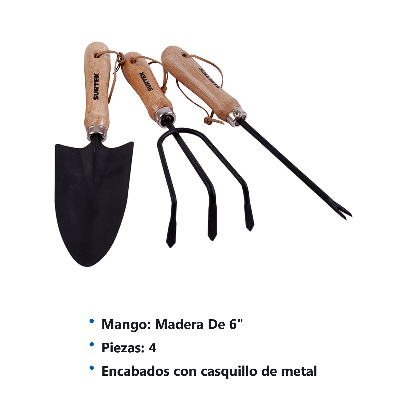 Juego combinado de herramienta para jardinería, 4 piezas Surtek - Imagen 3