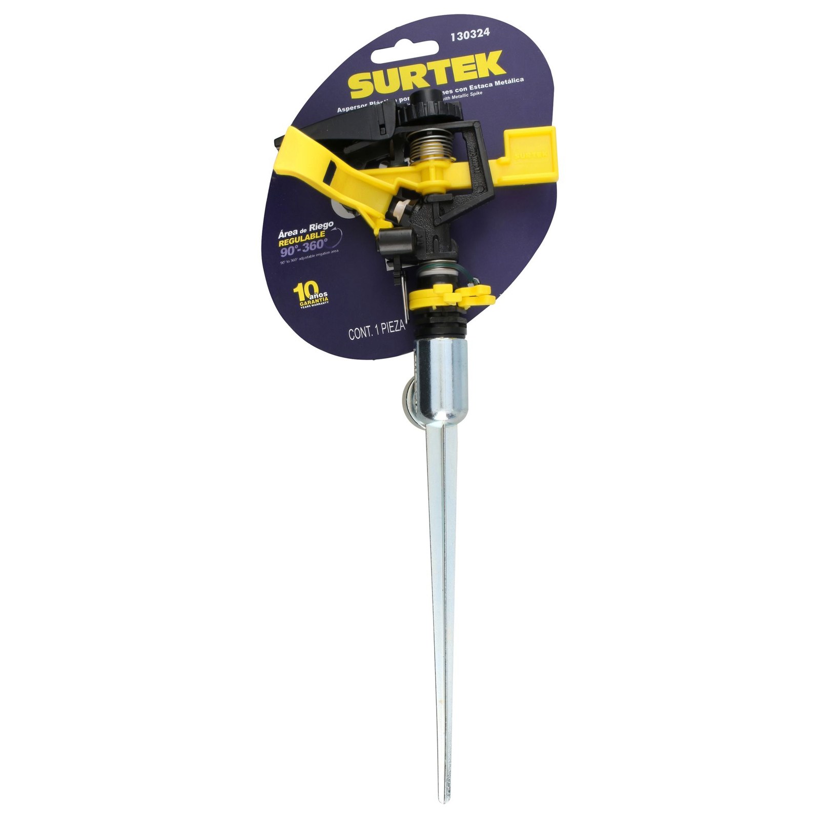 Aspersor plástico regulable por pulsación 3/4" GHT 1 vía Surtek - Imagen 2