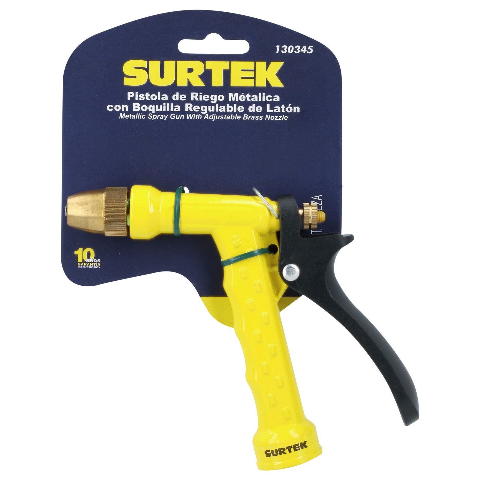 Pistola para riego metálica con boquilla regulable 3/4" GHT Surtek - Imagen 4