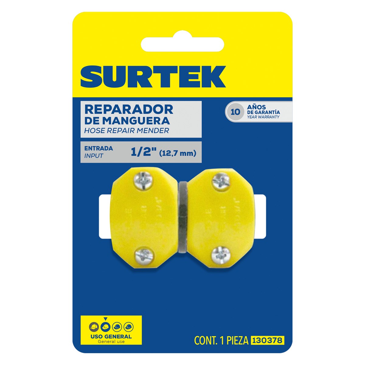 Reparador para manguera de riego plástico, 1/2" Surtek - Imagen 2