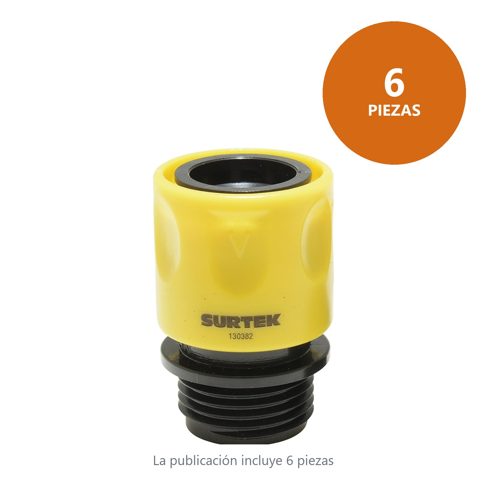 Juego de conectores para grifo con sistema clic y adaptador 3/4" GHT, 2 piezas Surtek - Imagen 2