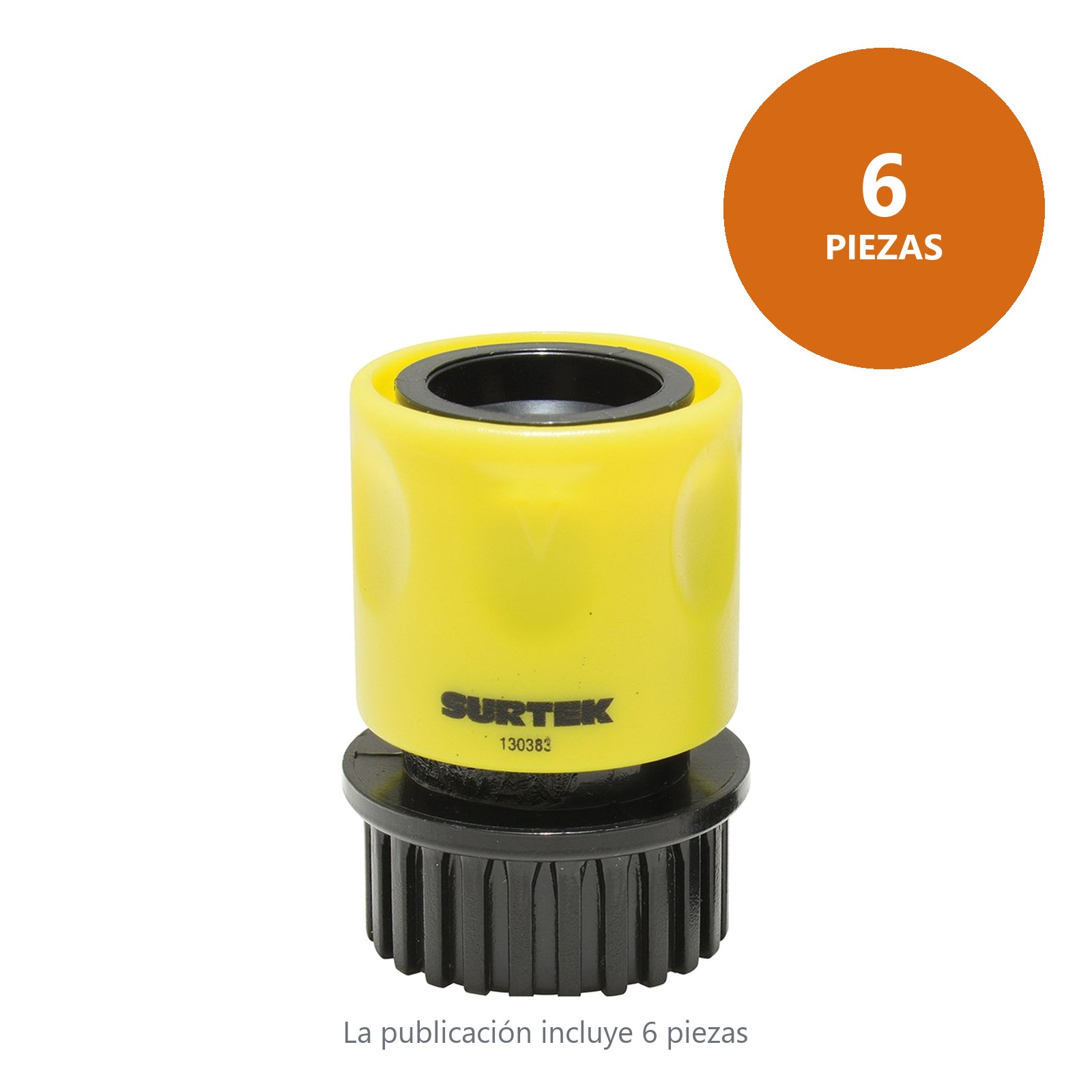 Juego de conectores para manguera de riego con sistema clic y adaptador 3/4" GHT,2 piezas Surtek - Imagen 3
