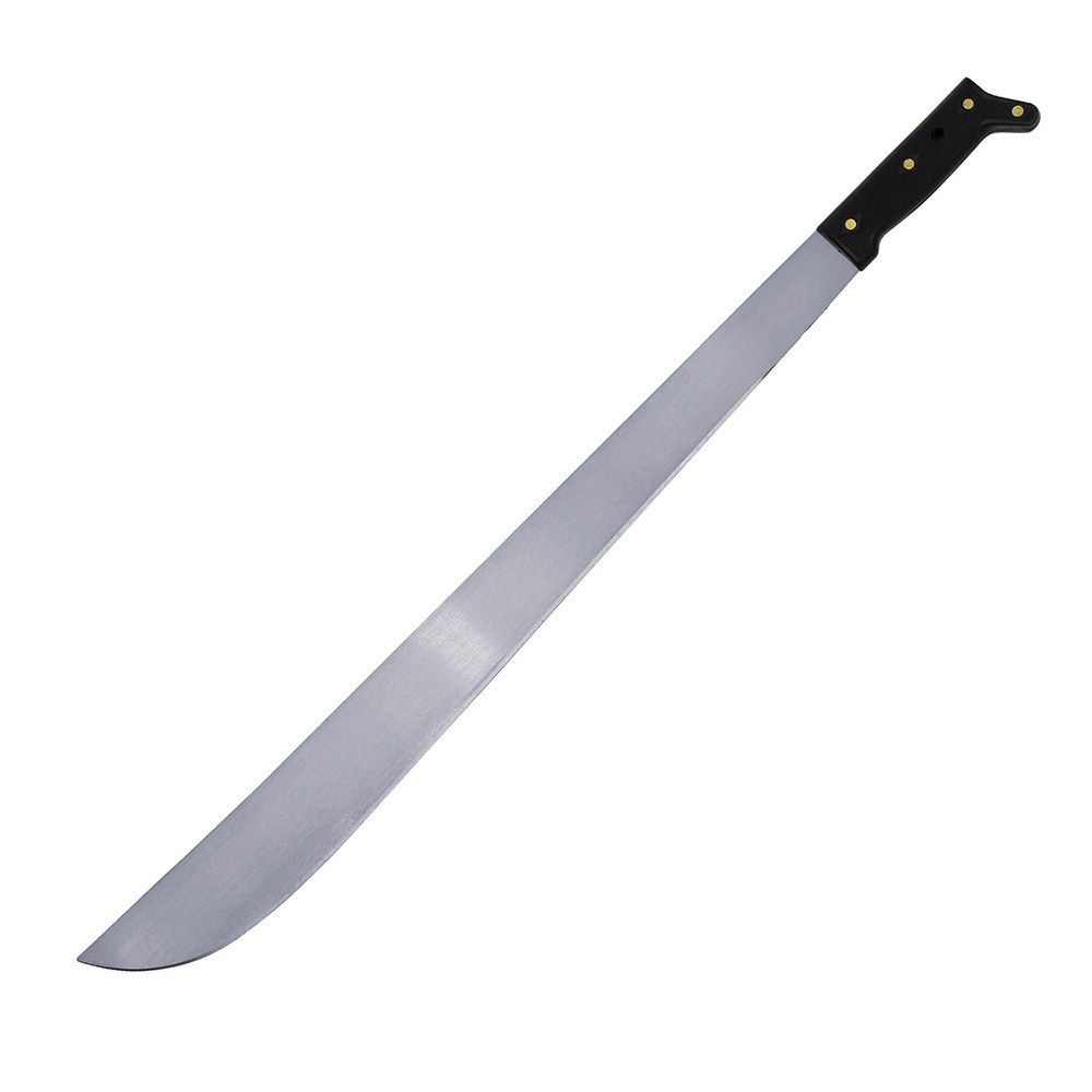 Machete troquelado con mango negro recto 26" Surtek