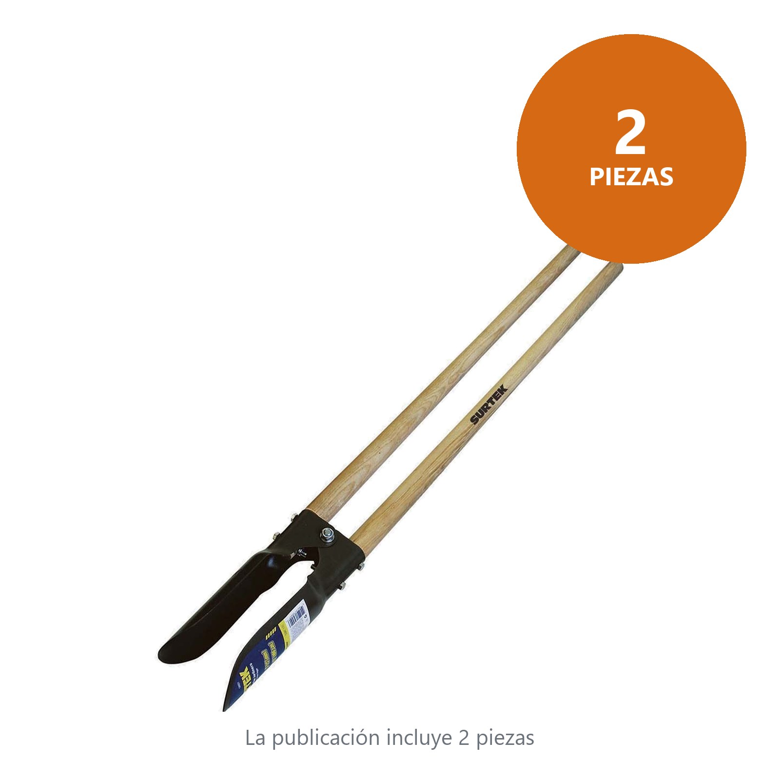 Cavahoyos con mango de fibra de vidrio 42", 6" Jardinero Surtek - Imagen 2