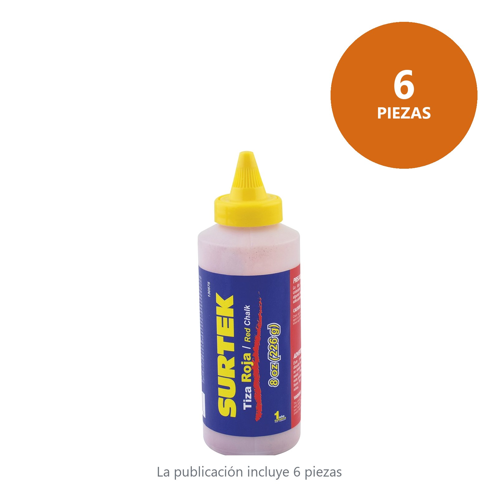 Repuesto para tiza roja 227 g Surtek - Imagen 2