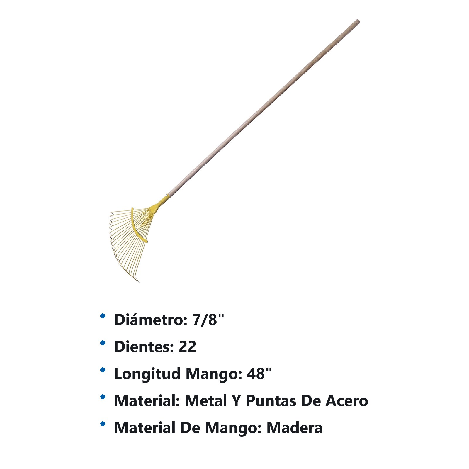 Escoba metálica curva de  22 dientes redondos Surtek - Imagen 3