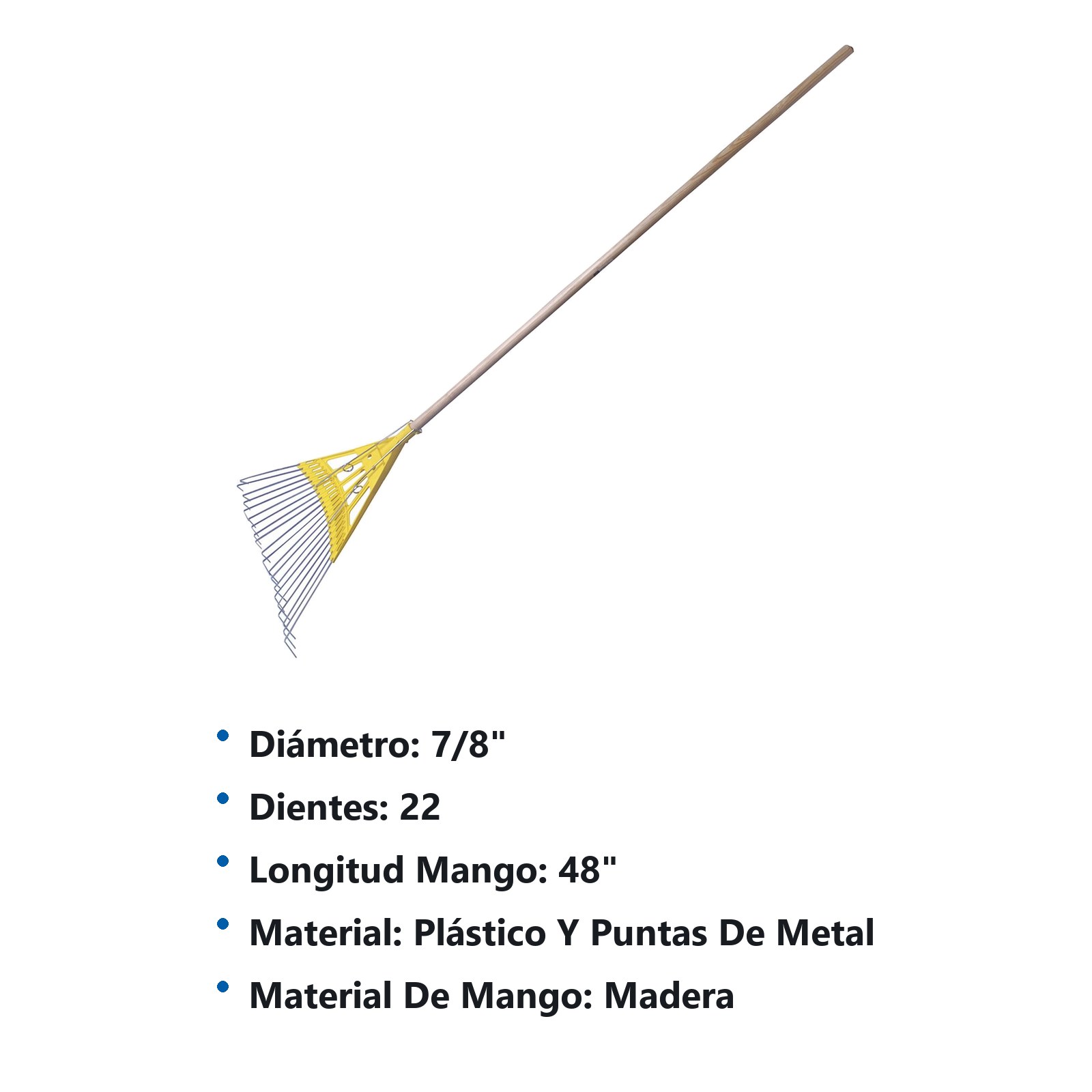 Escoba metal-plástica recta de 22 dientes Surtek - Imagen 3