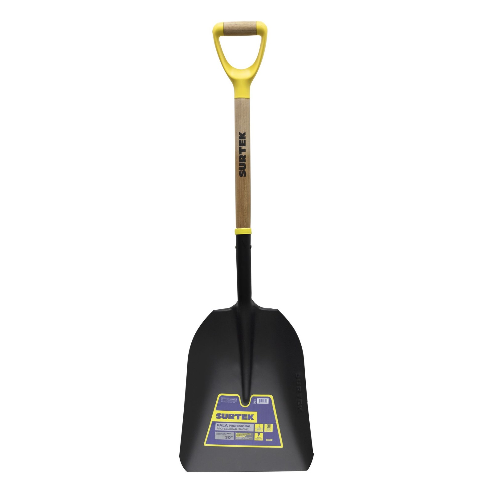 Pala con mango de madera con puño contractor grip, tipo carbonera Surtek - Imagen 3
