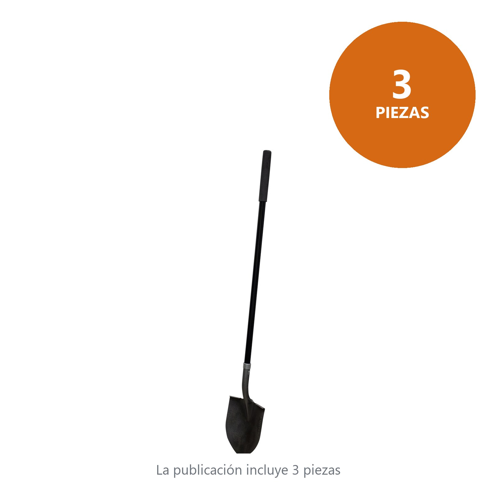 Pala con mango largo de fibra de vidrio con anillo crimpado, tipo irrigación Surtek - Imagen 3