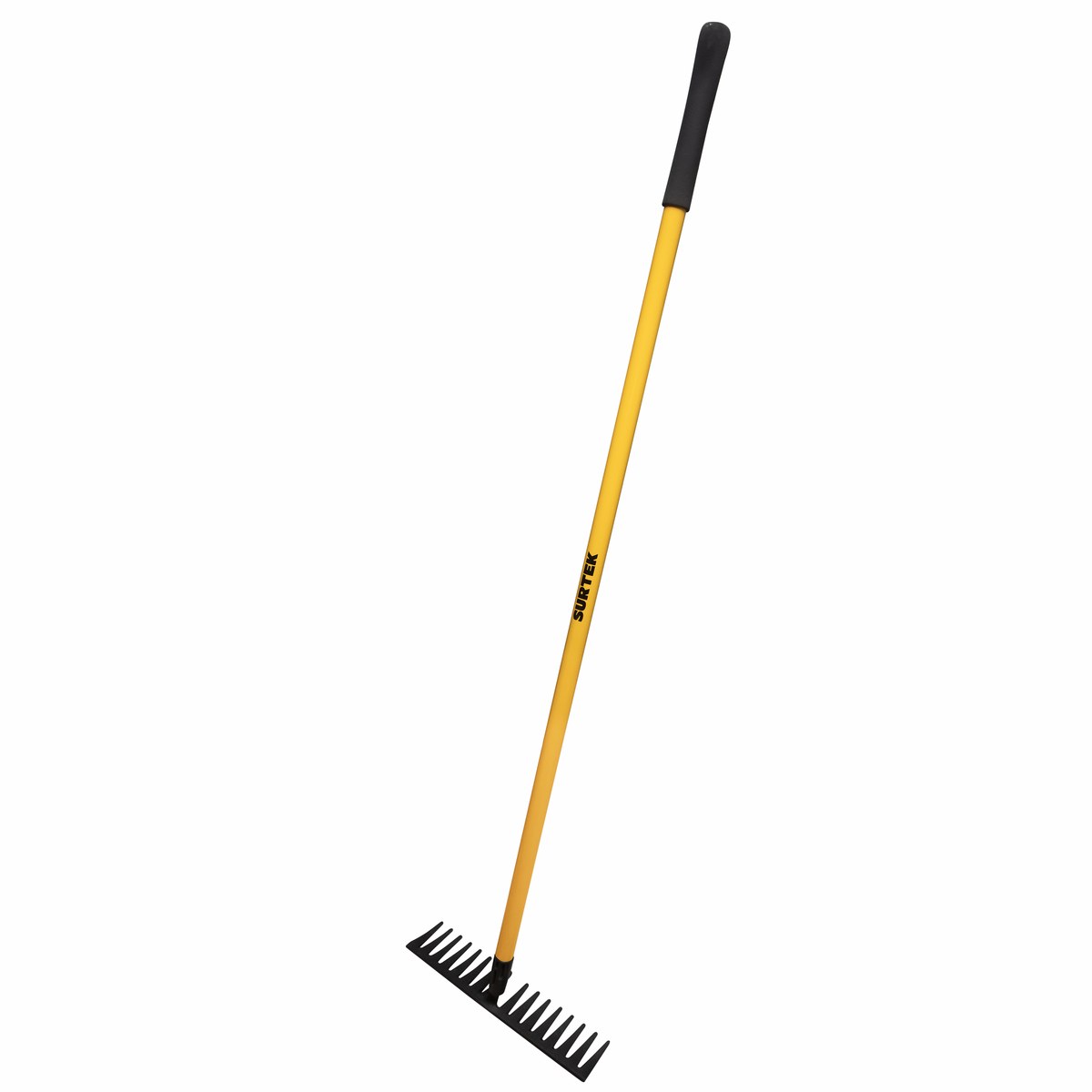 Rastrillo curvo para jardín con mango de fibra de vidrio 60", 16 dientes Surtek - Imagen 2
