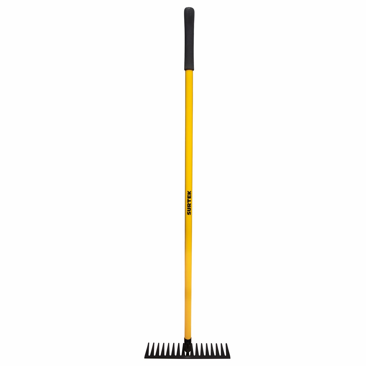 Rastrillo curvo para jardín con mango de fibra de vidrio 60", 16 dientes Surtek - Imagen 3