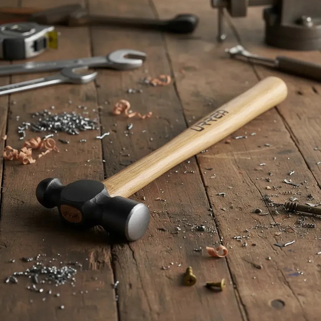 Martillo de bola black con mango de madera de 12-3/8", 8 oz Urrea - Imagen 2