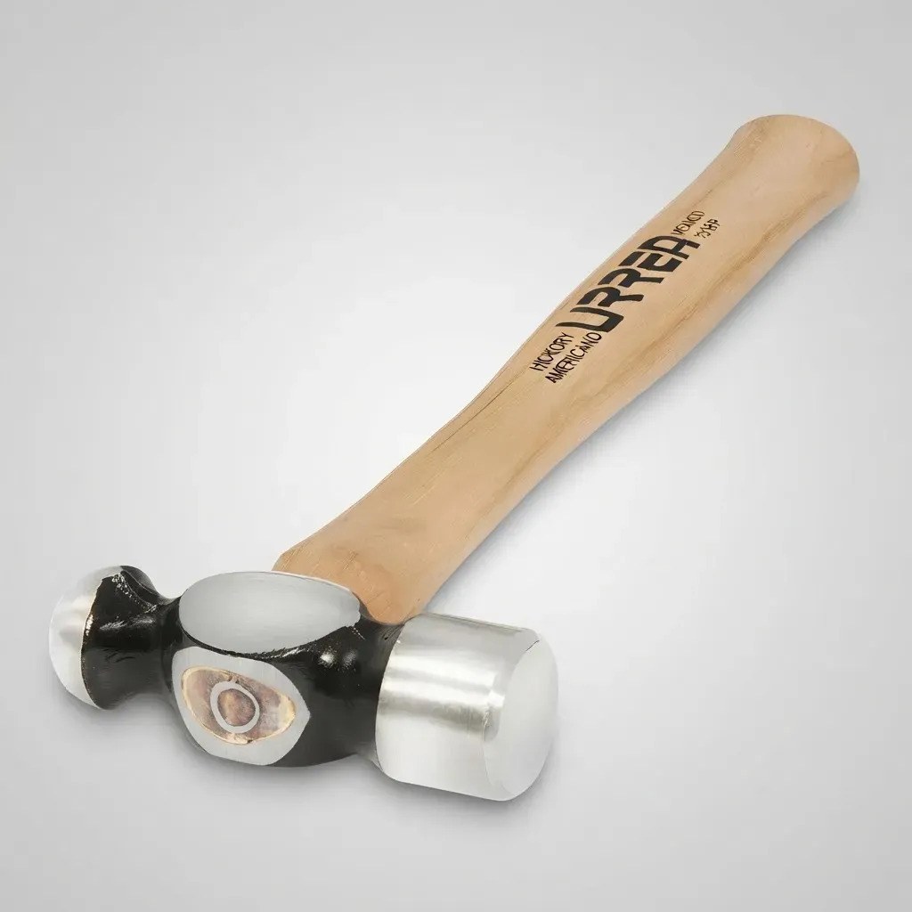 Martillo de bola maquinado con mango de madera de 13", 16 oz Urrea - Imagen 3