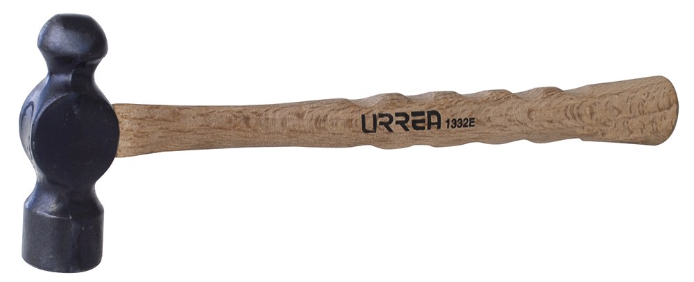 Martillo de bola black con mango de madera estriado de 16", 32 oz Urrea
