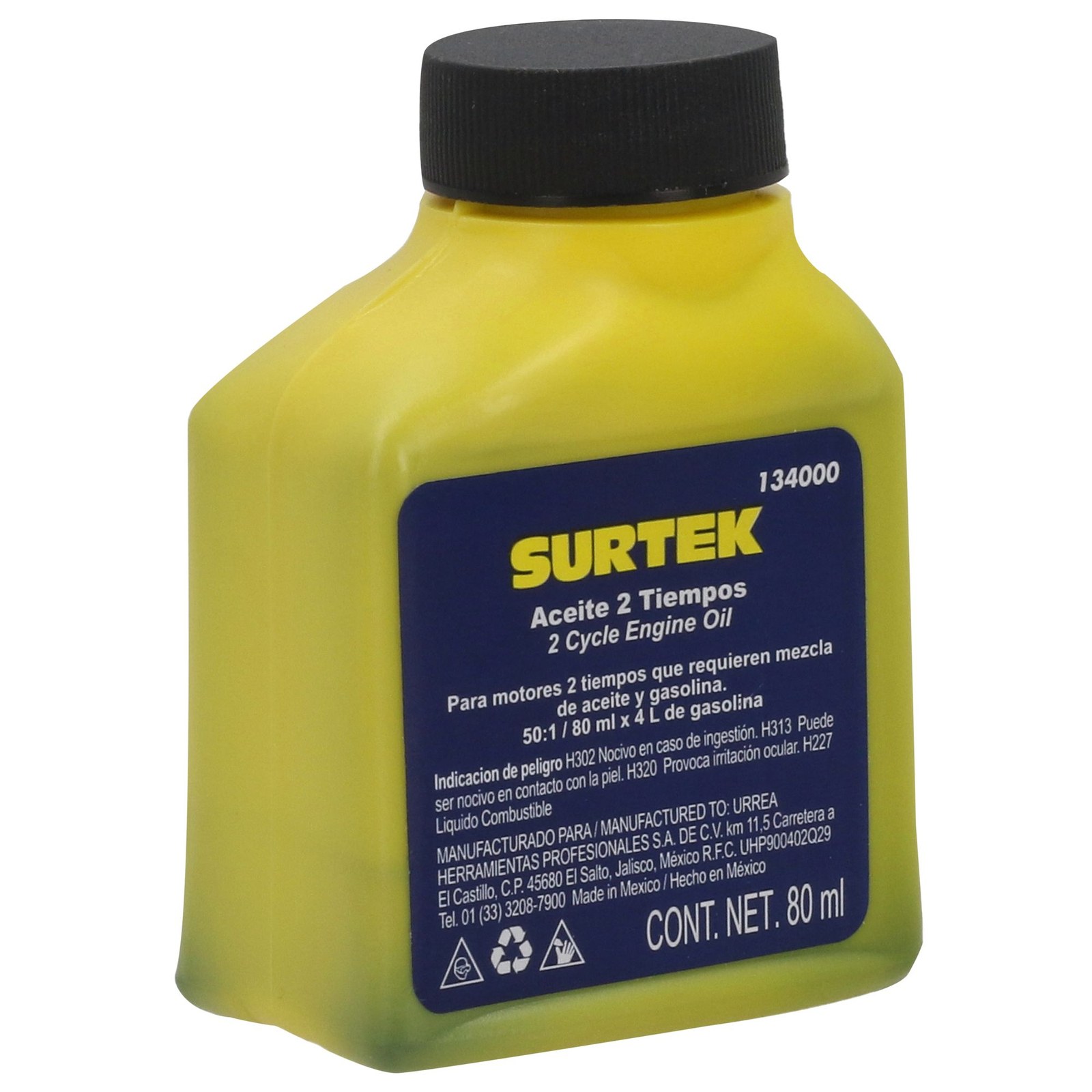 Aceite semi sintético dos tiempos 50:1, 80 ml Surtek - Imagen 2