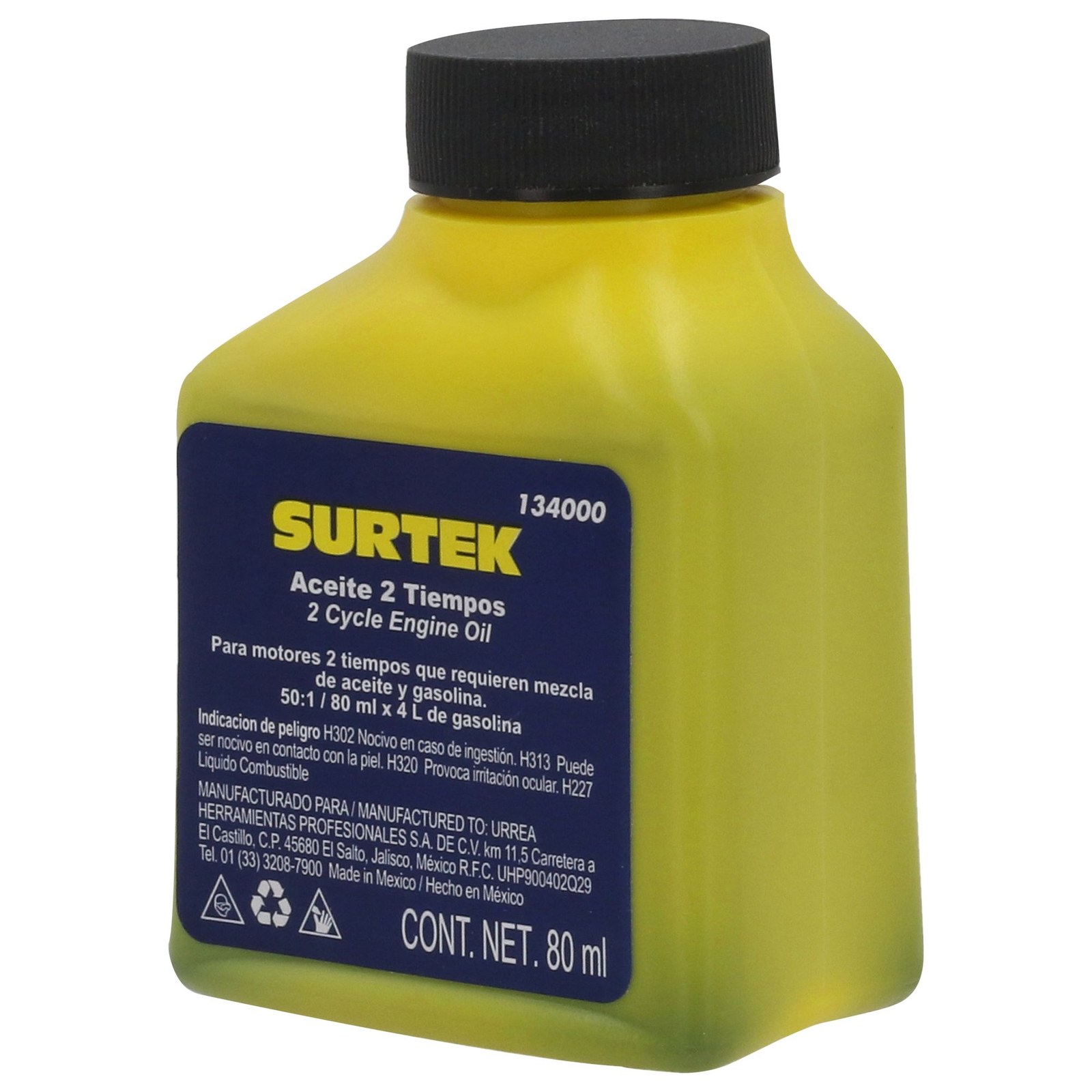 Aceite semi sintético dos tiempos 50:1, 80 ml Surtek - Imagen 3