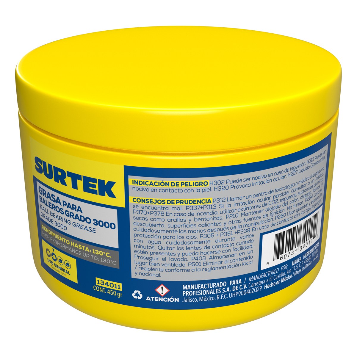 Grasa para baleros 450 gr Surtek - Imagen 2