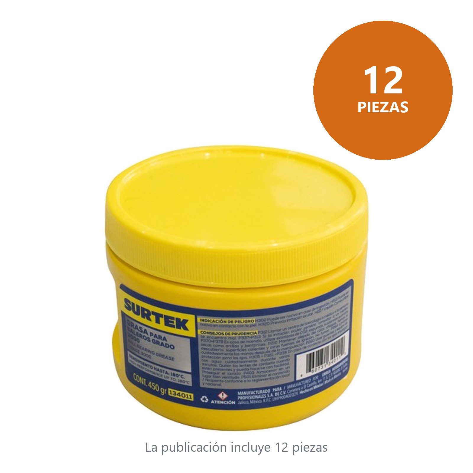 Grasa para baleros 450 gr Surtek - Imagen 3