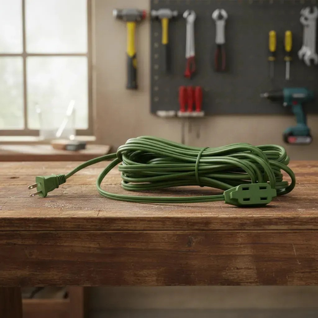 Extensión eléctrica doméstica color verde, 10 m Surtek - Imagen 3