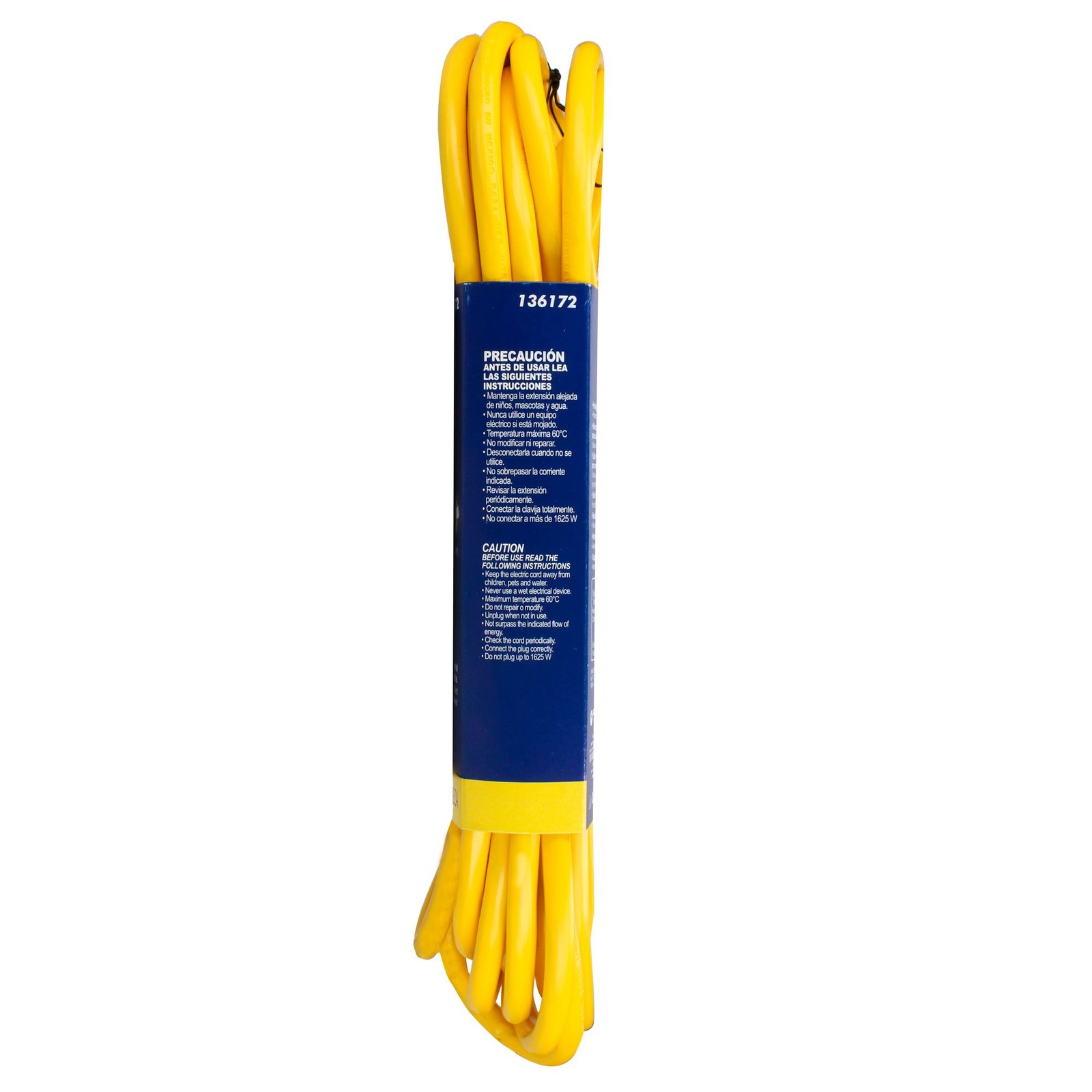 Extension eléctrica uso rudo aterrizada color amarillo, 7.6 m Surtek - Imagen 4