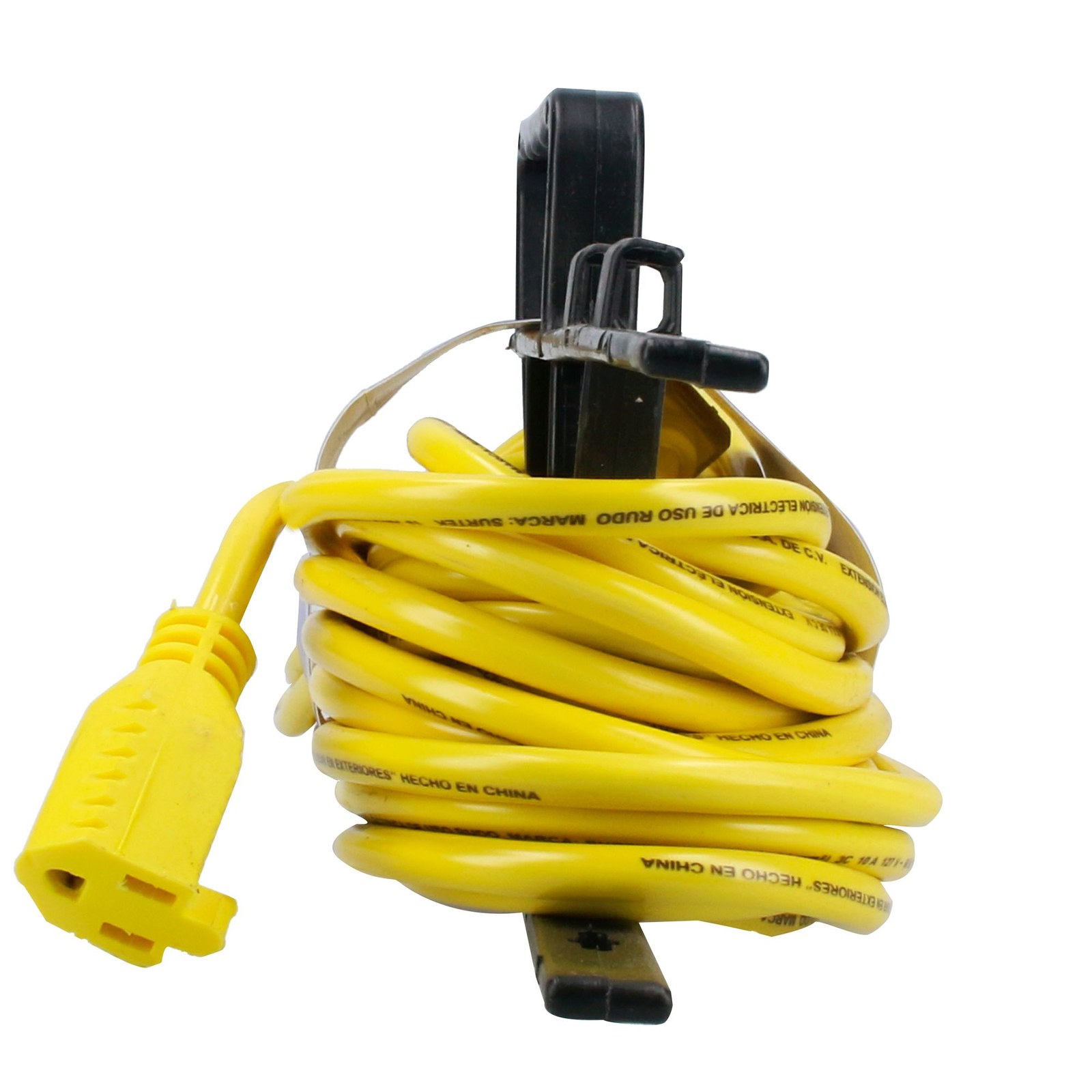 Extensión eléctrica uso rudo aterrizada color amarillo, 15 m Surtek - Imagen 4