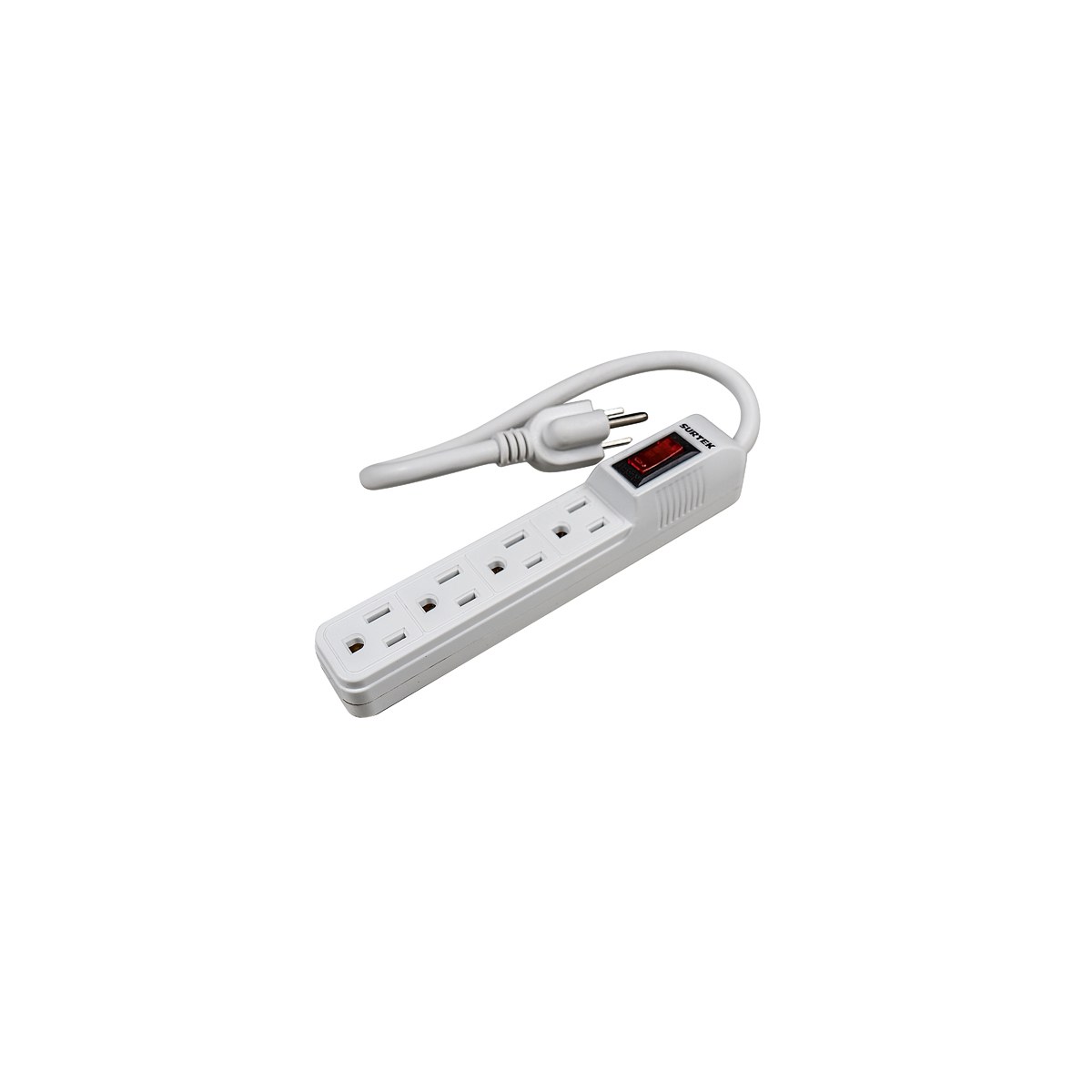 Multicontacto 4 entradas cable 30 cm Surtek