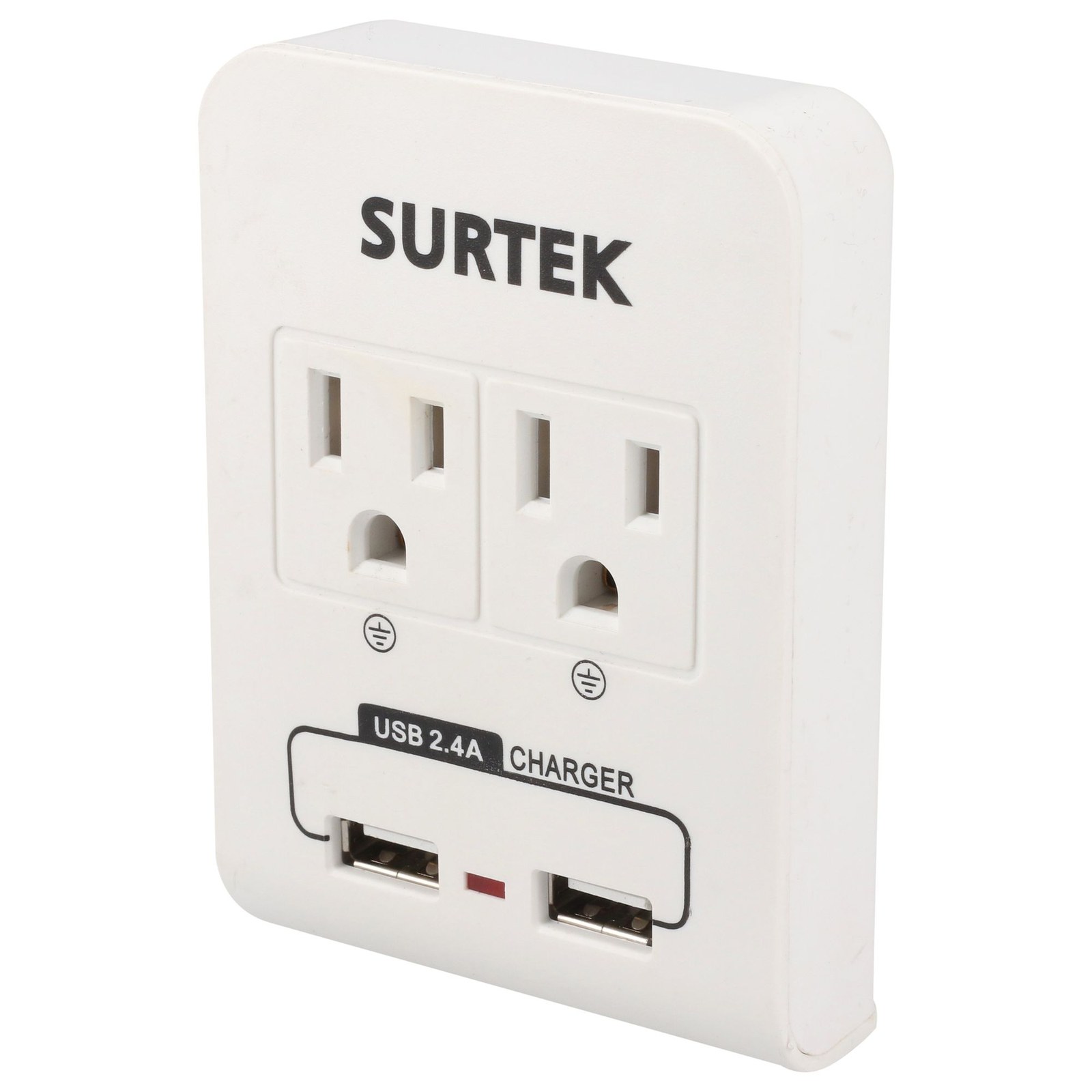 Multicontacto de barra 2 entradas 2 USB Surtek - Imagen 2
