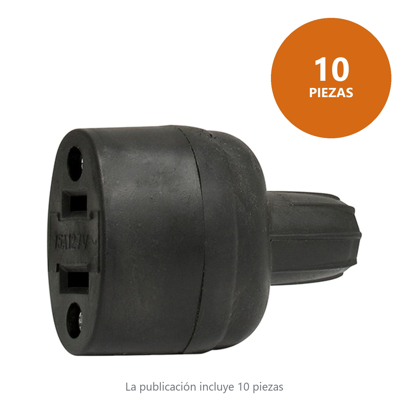 Contacto de hule oval, color negro Surtek - Imagen 2