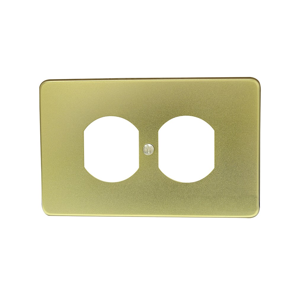 Placa doble de aluminio, línea estándar, color oro Surtek