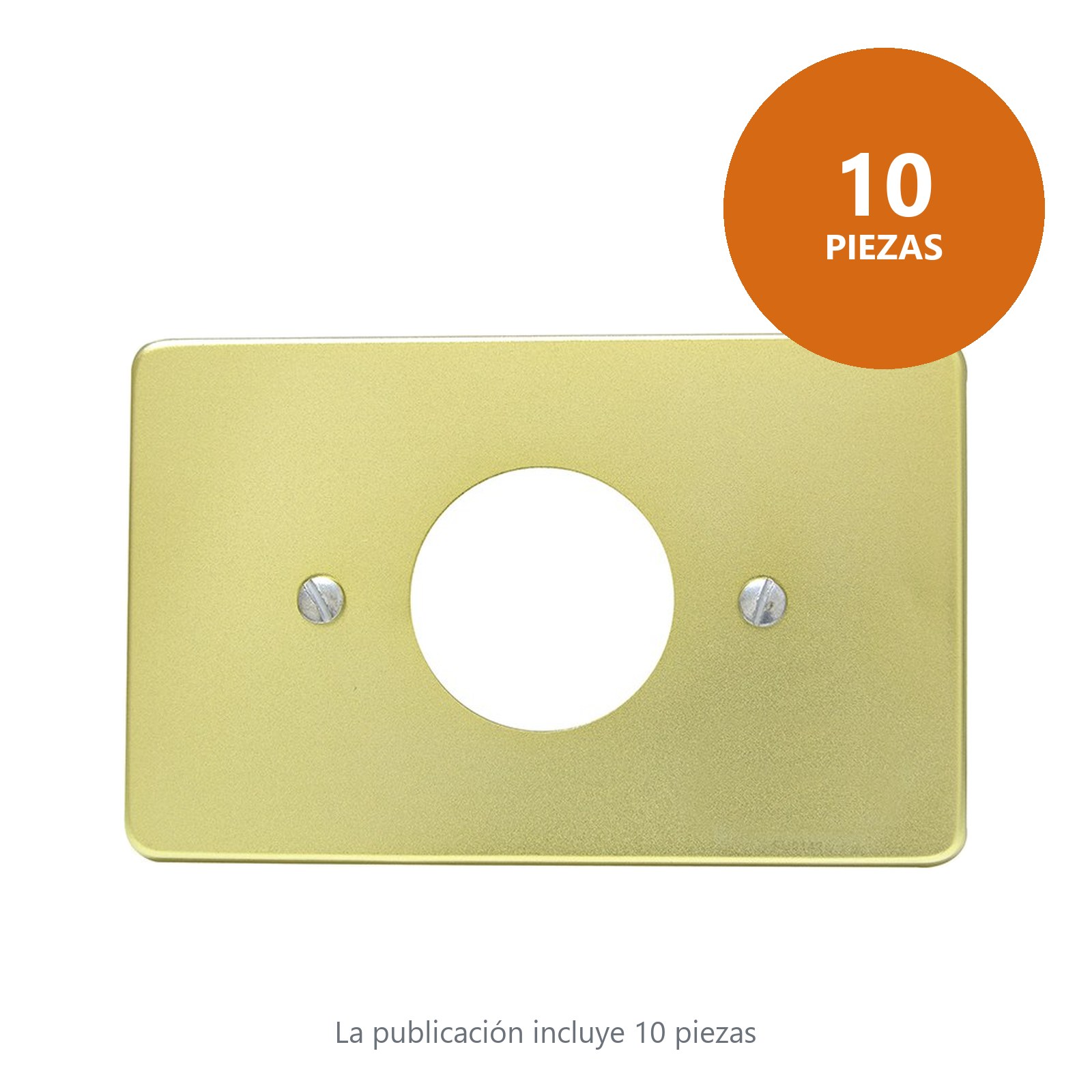 Placa sencilla de aluminio, línea estándar, color oro Surtek - Imagen 2
