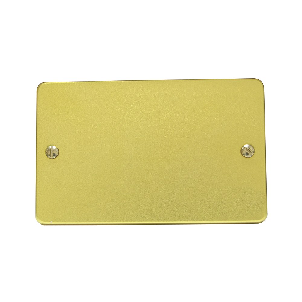 Placa ciega de aluminio, línea estándar, color oro Surtek