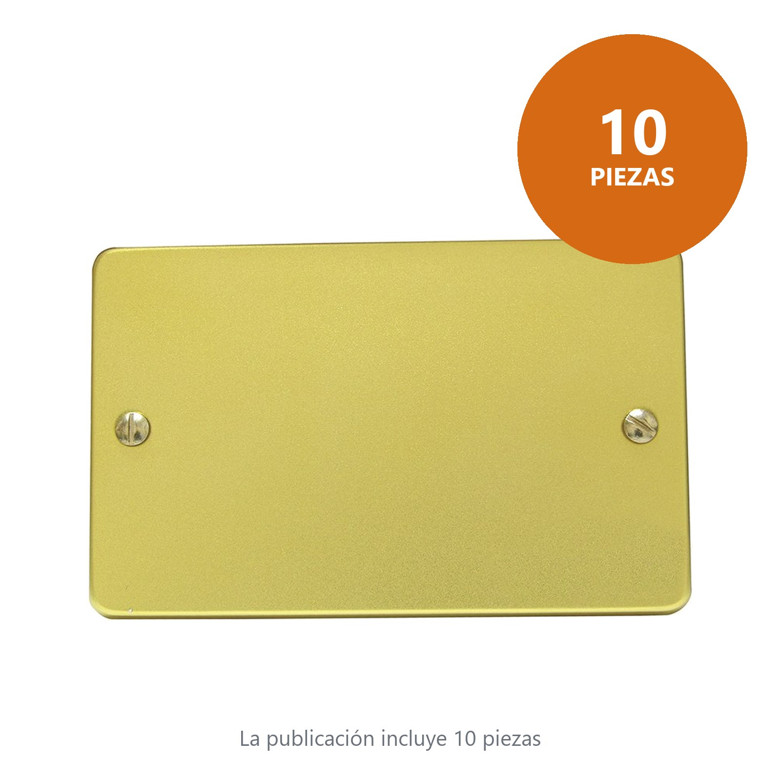 Placa ciega de aluminio, línea estándar, color oro Surtek - Imagen 2