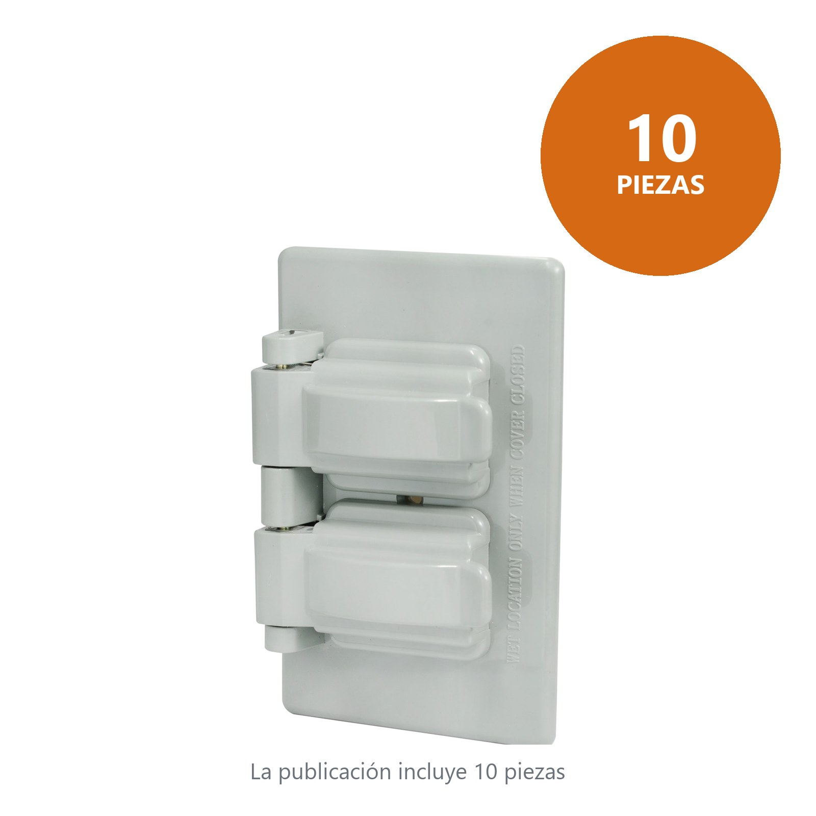 Placa doble plástica para intemperie, línea estándar, color gris Surtek - Imagen 2