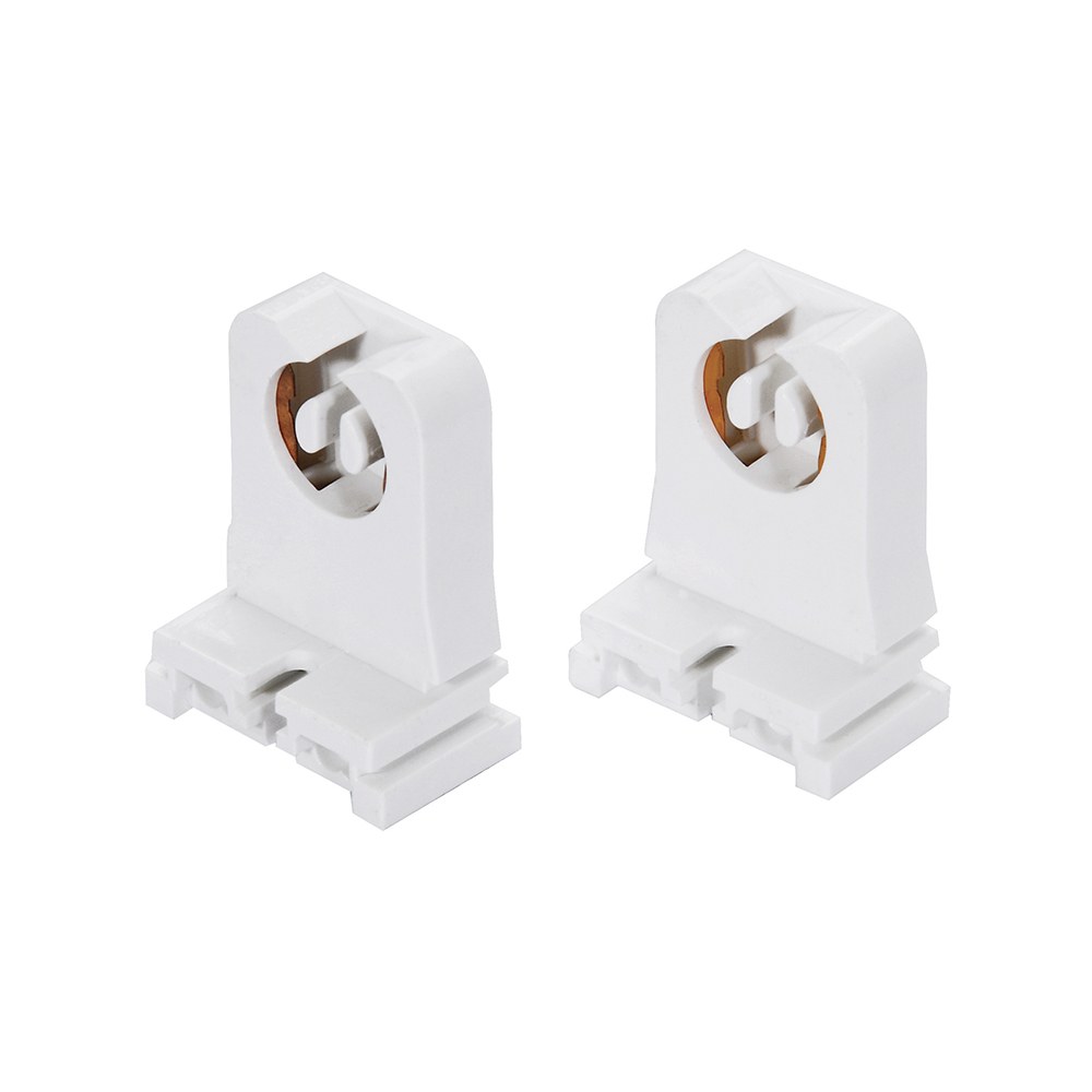 Portalámpara base G13 BIPIN, 2 piezas, color blanco Surtek