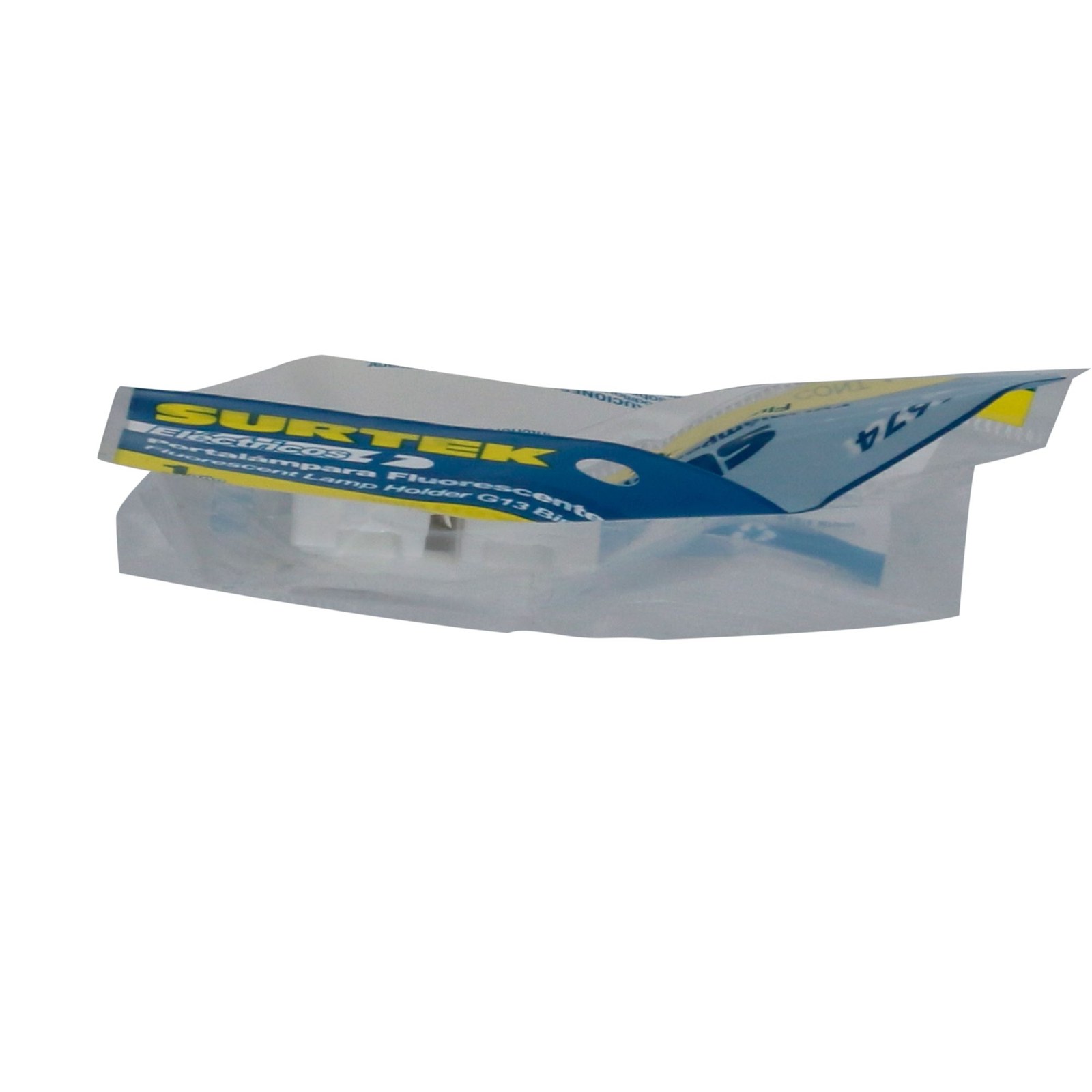 Portalámpara base G13 BIPIN, 2 piezas, color blanco Surtek - Imagen 4