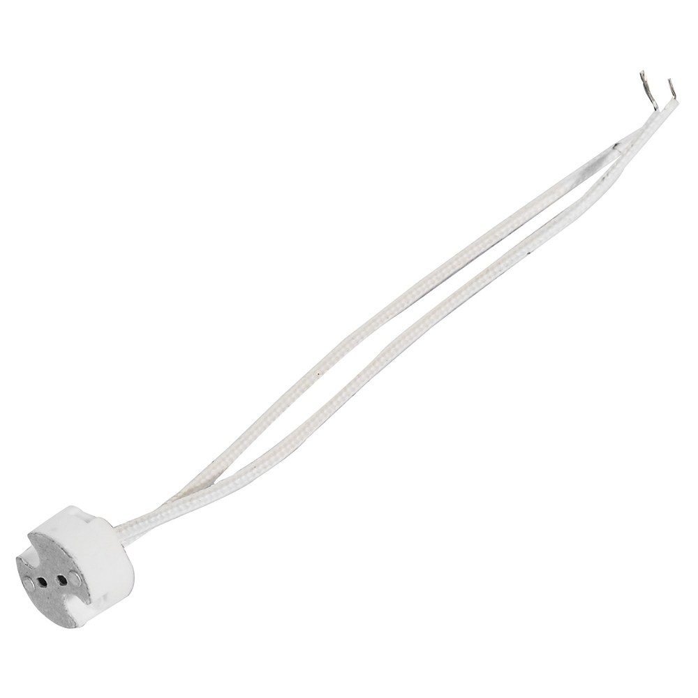 Portalámpara para MR base BIPIN 2 cm, color blanco Surtek