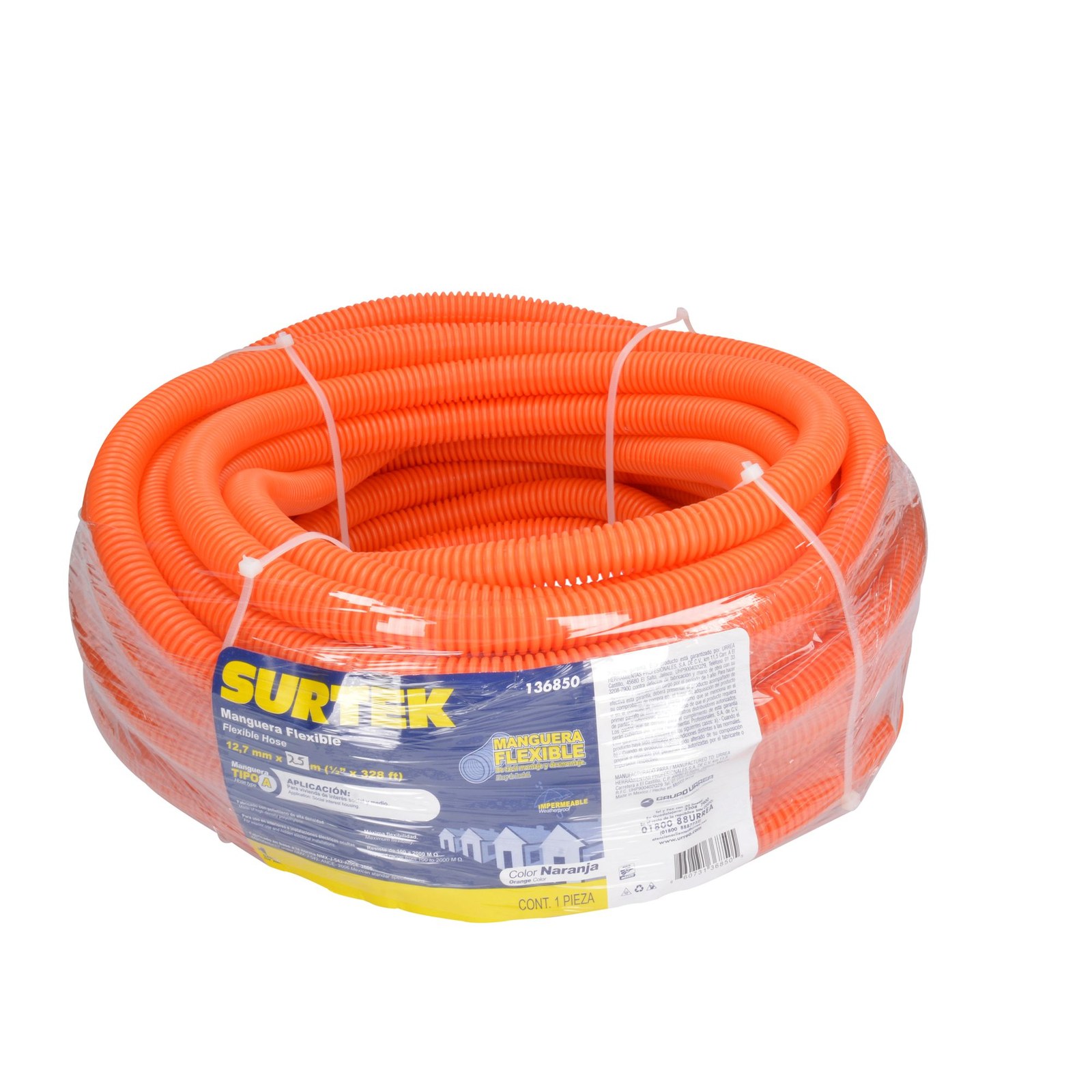 Manguera flexible para cable, reforzada 1/2" 100 m Surtek - Imagen 3