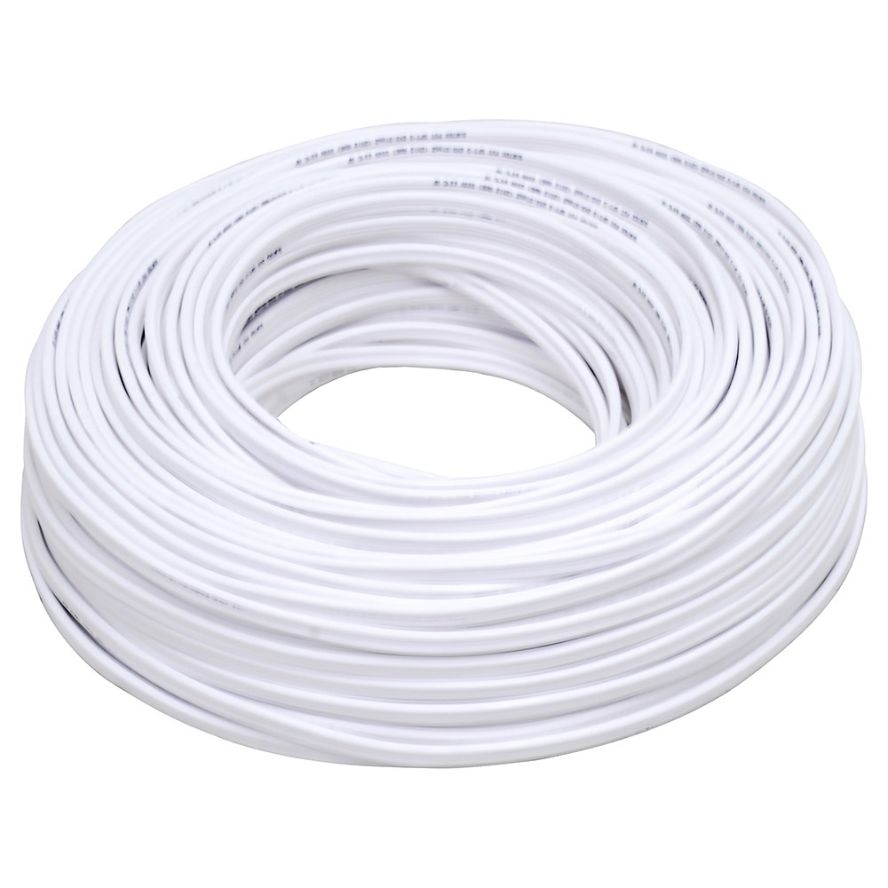 Cable eléctrico POT 2 x 12, 100 m color blanco Surtek