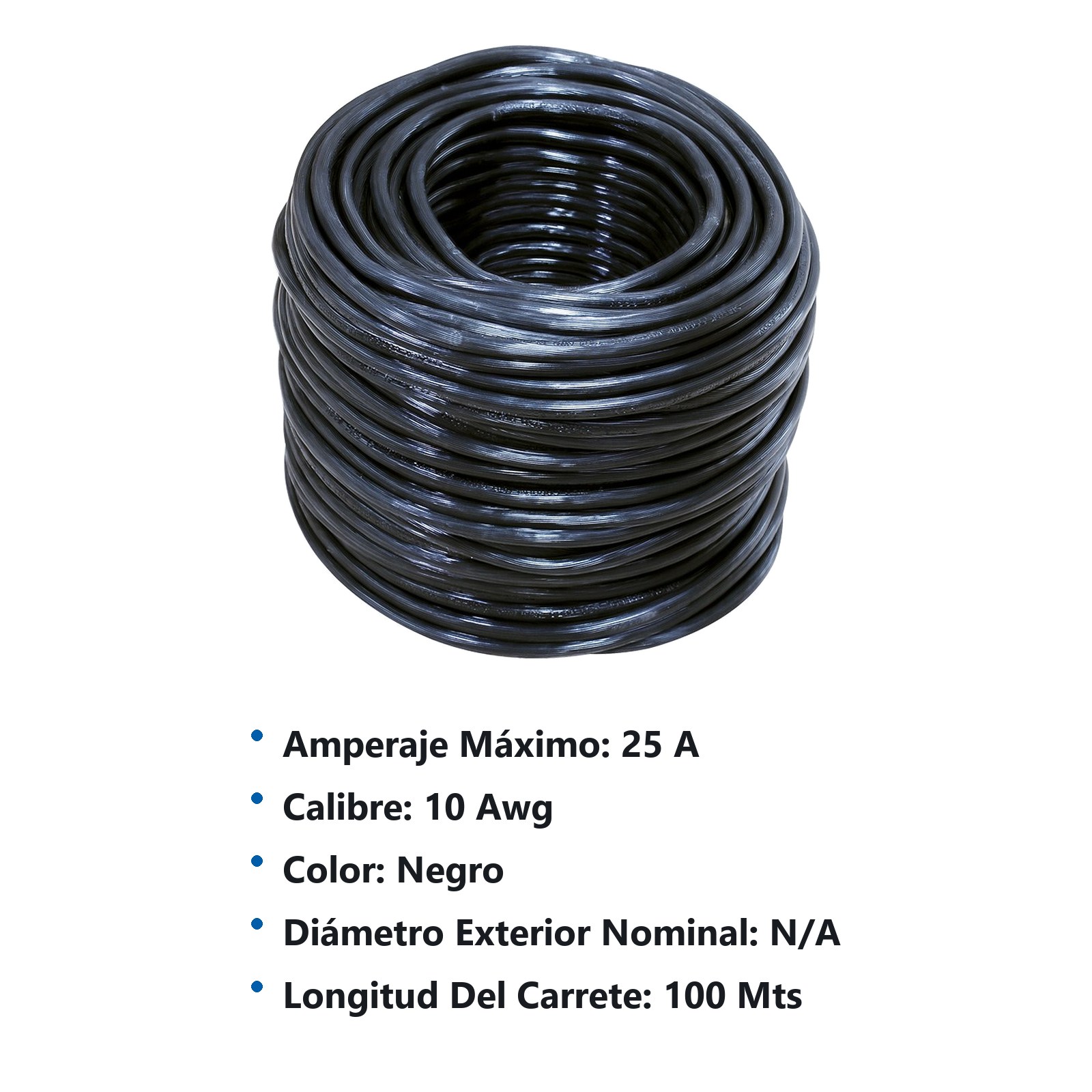 Cable eléctrico CCA 2 x 12, 100 m color negro y blanco Surtek - Imagen 2