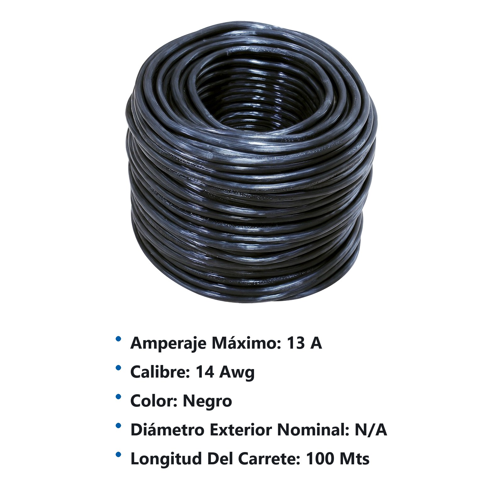 Cable eléctrico CCA 3 x 12, 100 m color negro, blanco y verde Surtek - Imagen 2