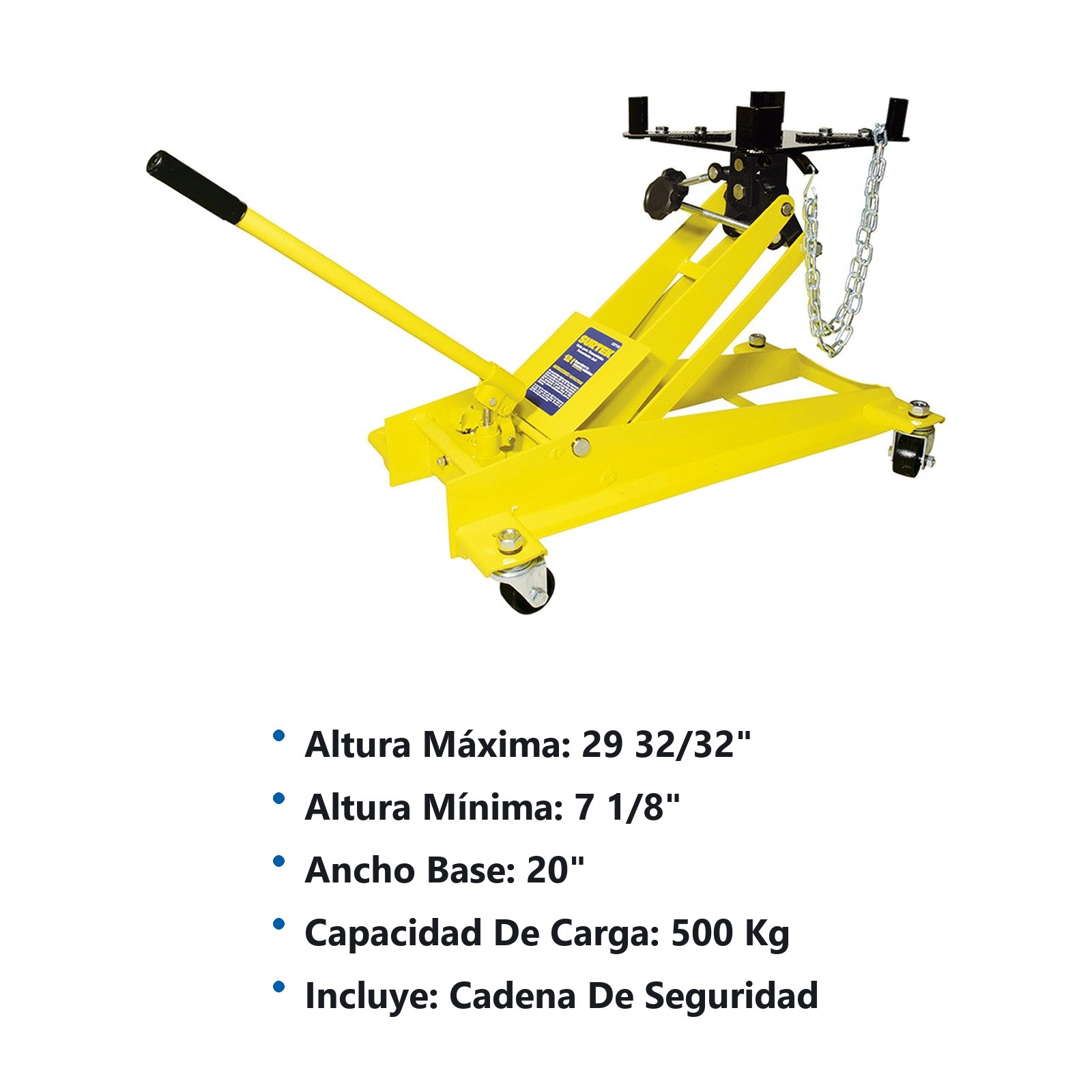 Gato hidráulico para transmisión, pistón con tratamiento y pulido, 0.5 ton Surtek - Imagen 3