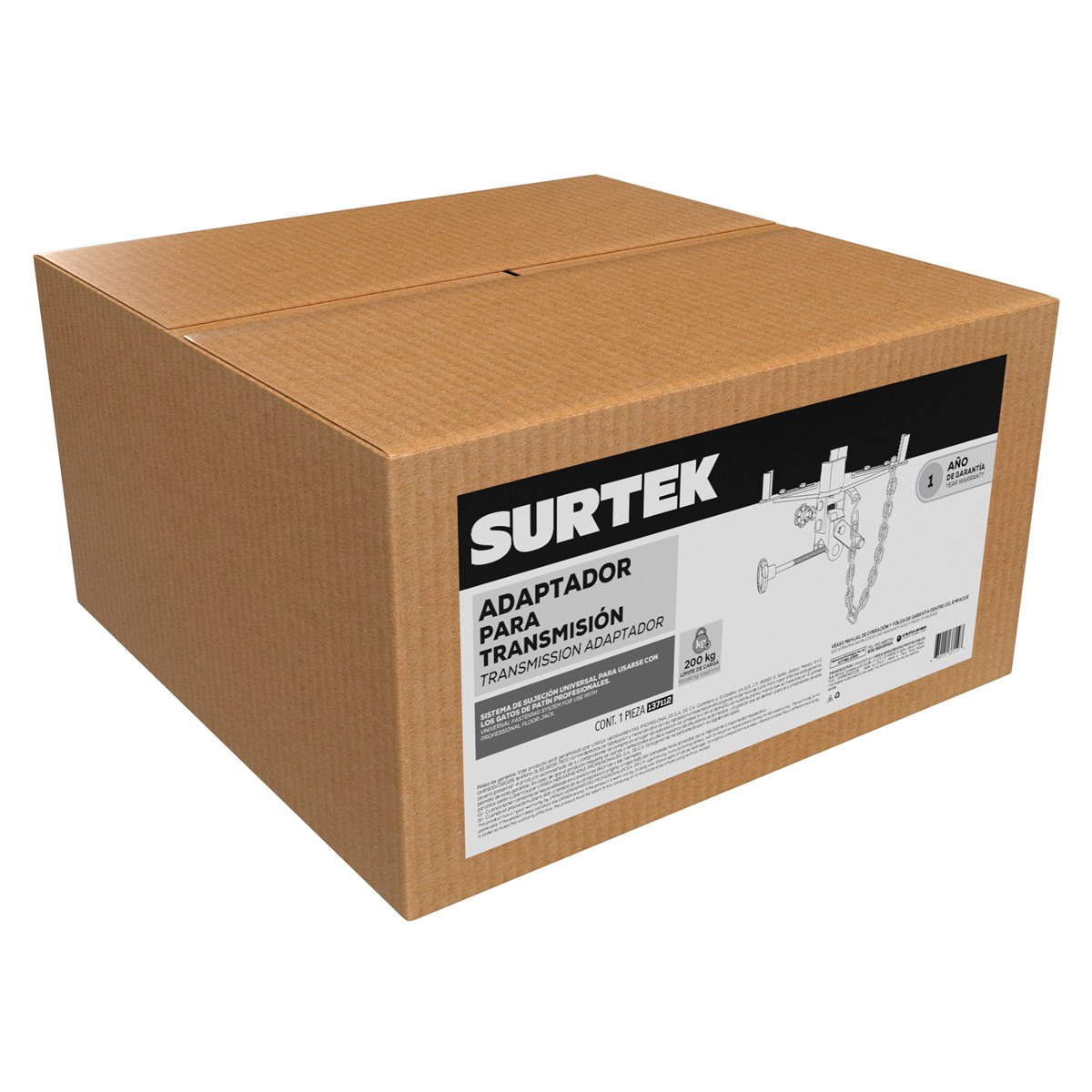 Adaptador de gato para transmisión, 200 kg Surtek - Imagen 2