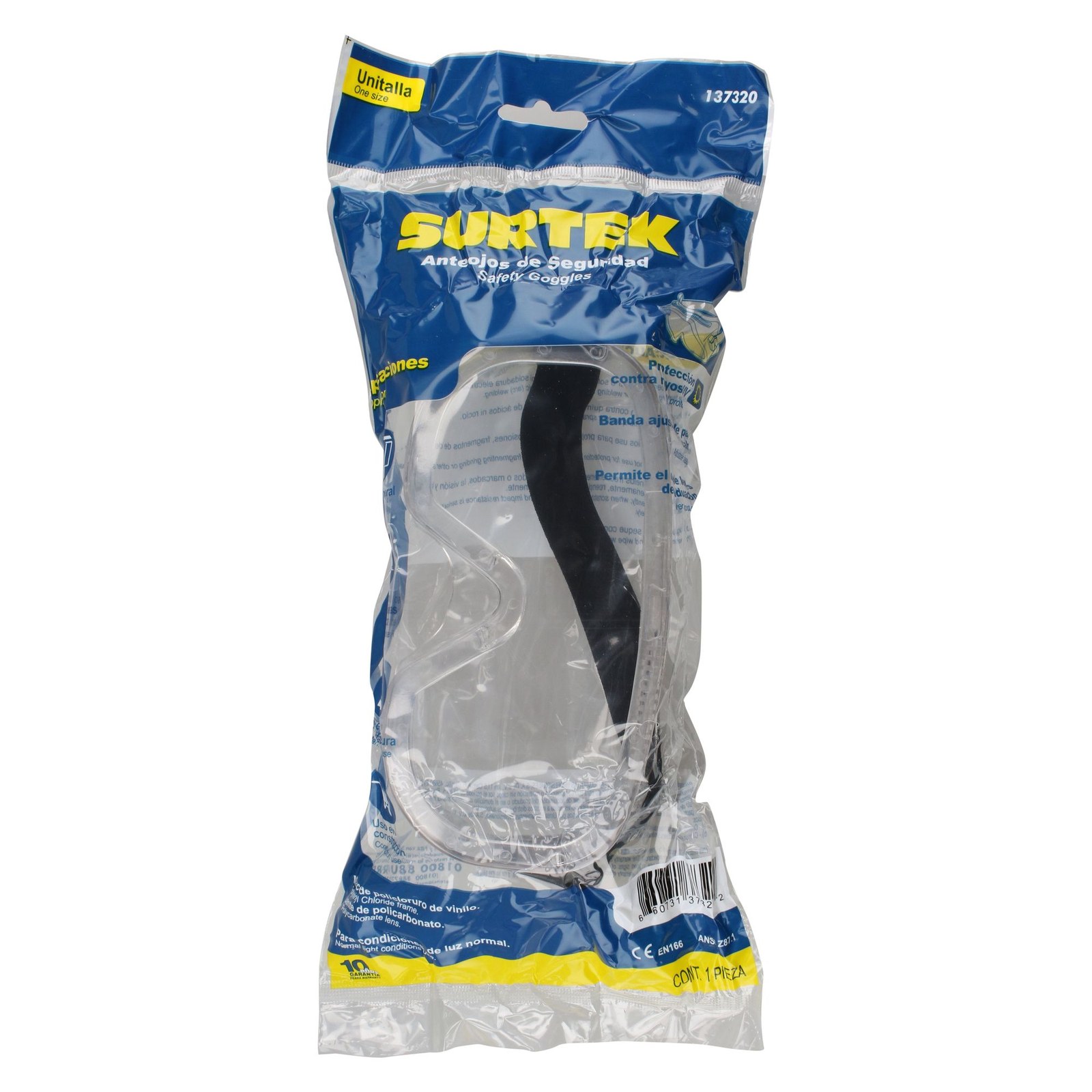 Goggles de seguridad protección contra rayos UV, transparentes Surtek - Imagen 4