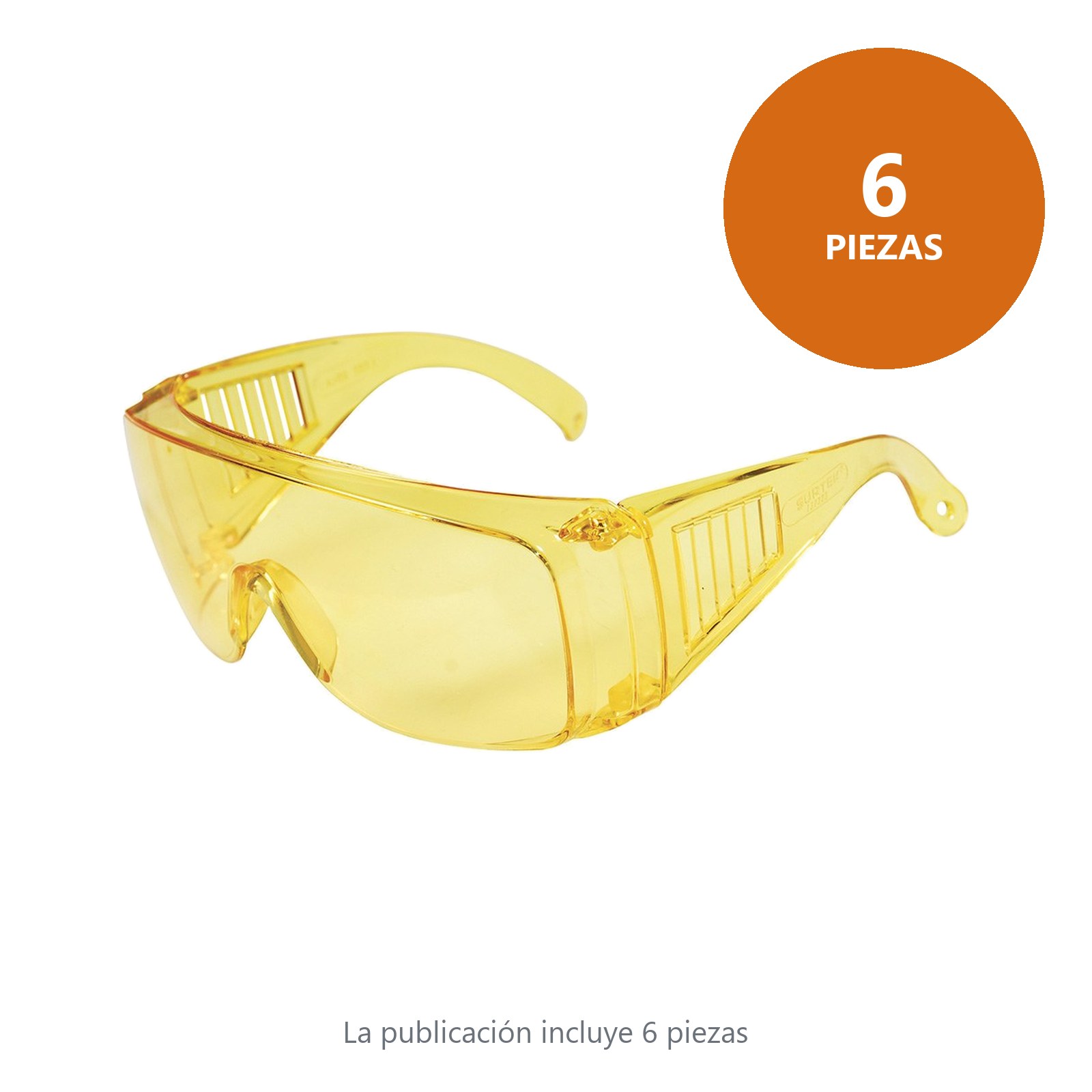 Lentes de seguridad modelo tradicionales, ámbar Surtek - Imagen 2