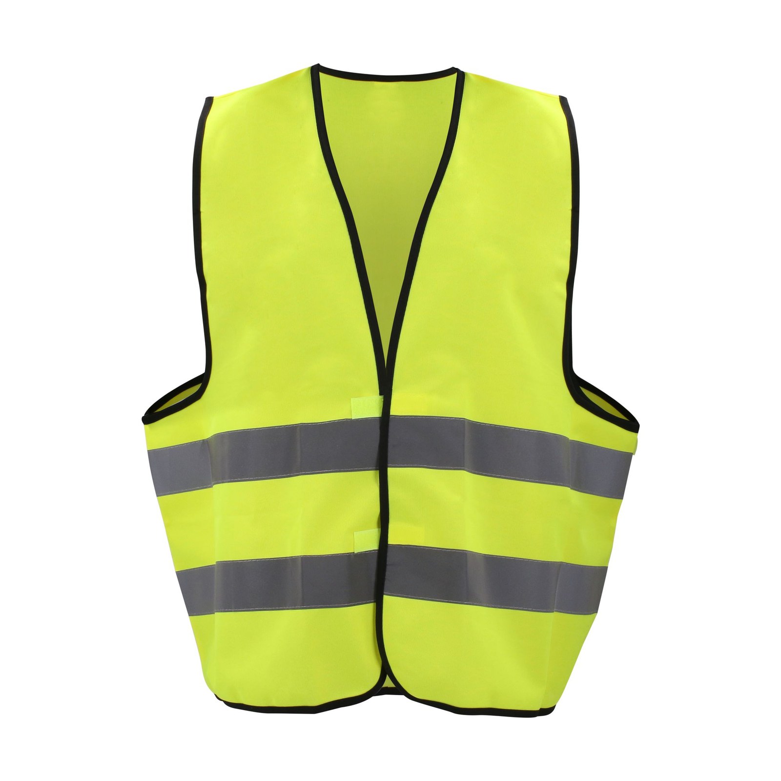 Chaleco de seguridad con cintas reflejantes plateadas amarillo unitalla Surtek - Imagen 2